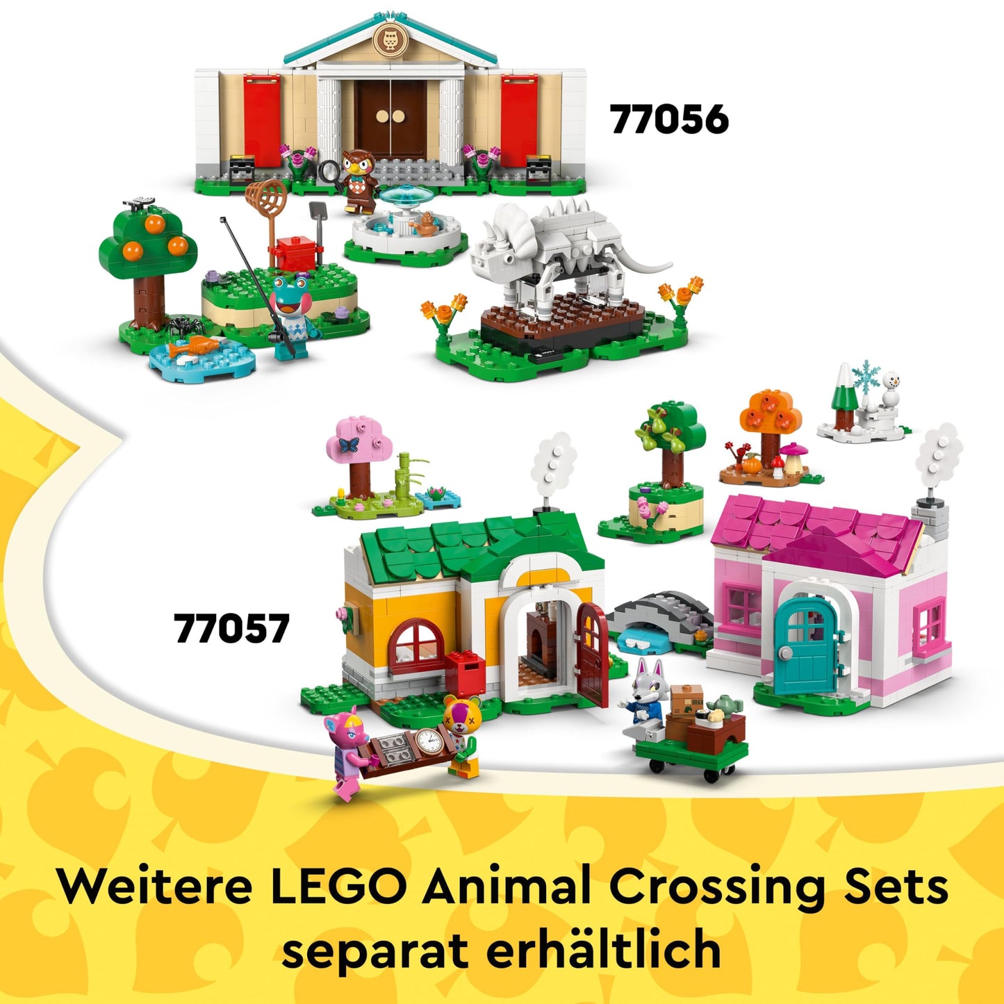 LEGO Animal Crossing - Bee's Cozy House - Toy with Minifigure, Piano, Picnic Table & Food Accessories - Playset Gamer Gift for Girls, Boys & Fans from 6 Years - 77058
