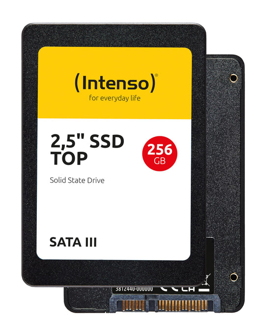 Intenso Internal 2.5" SSD SATA III Top, 256 GB, 550 MB/seconds, Black - 3812440
