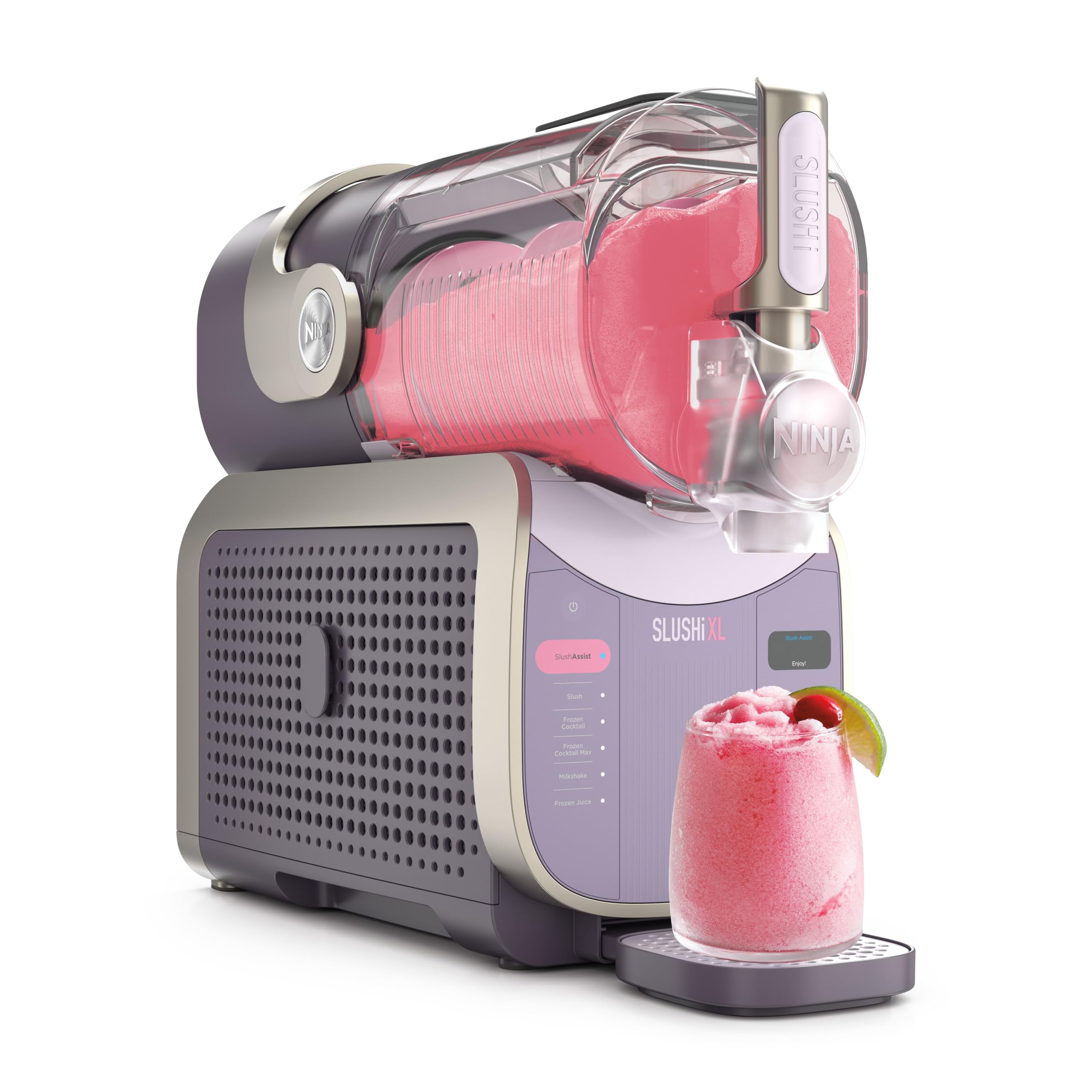 Ninja SLUSHi XL Slush Ice Cream Maker with SlushAssist Technology, Large 3.7L Capacity (Max Capacity 2,840ml), for Slush, Frozen Cocktails and More, Pink FS601EUPK1