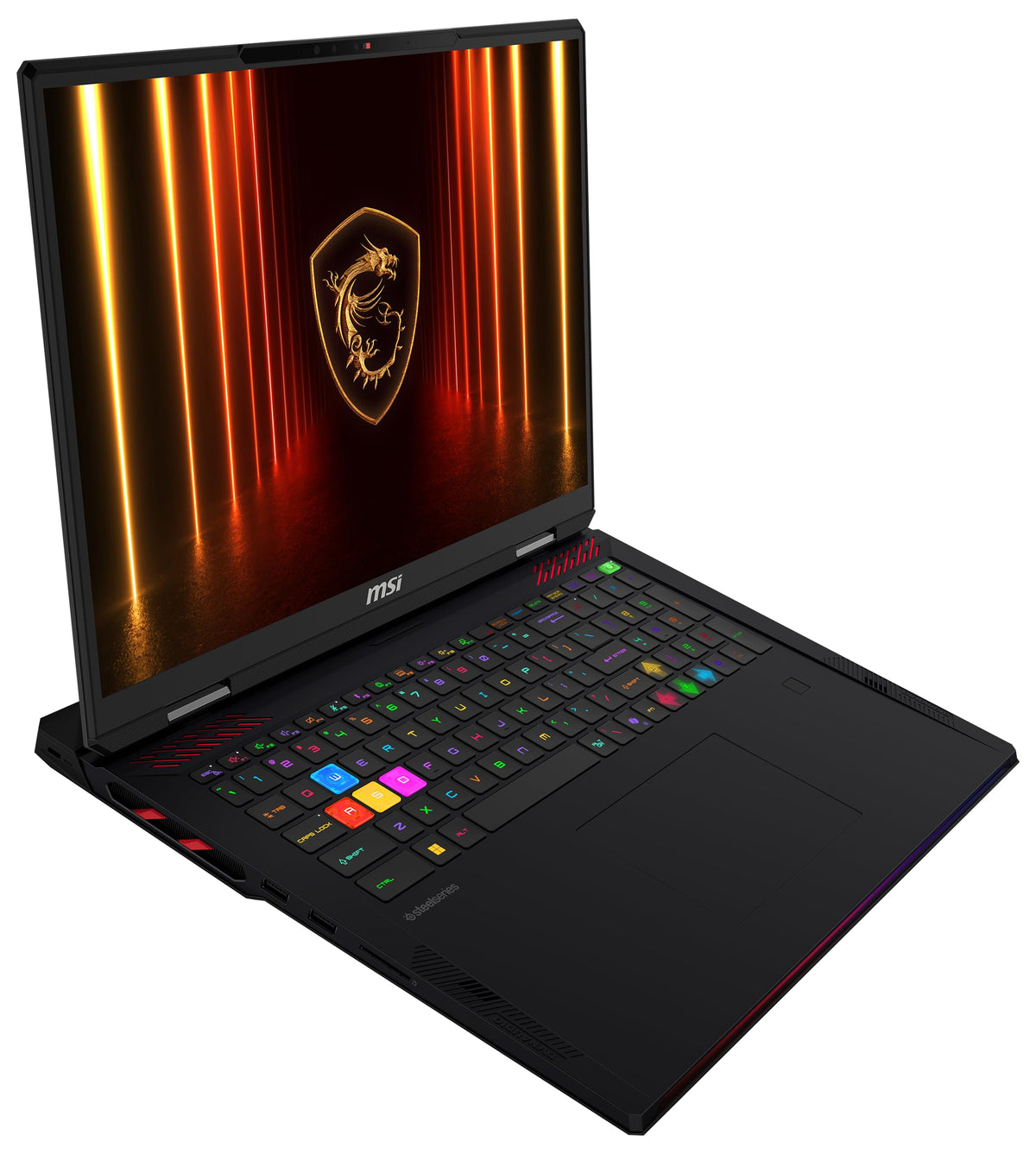 MSI Raider 18 HX AI Gaming-Laptop, Display Mini-LED UHD+ de 18", Intel Core Ultra 9, NVIDIA GeForce RTX 5080, 64 GB RAM DDR5, SSD de 4 TB, Windows 11 Home, Tastatur QWERTZ, Negru, A2XWIG-075 - 001824-075