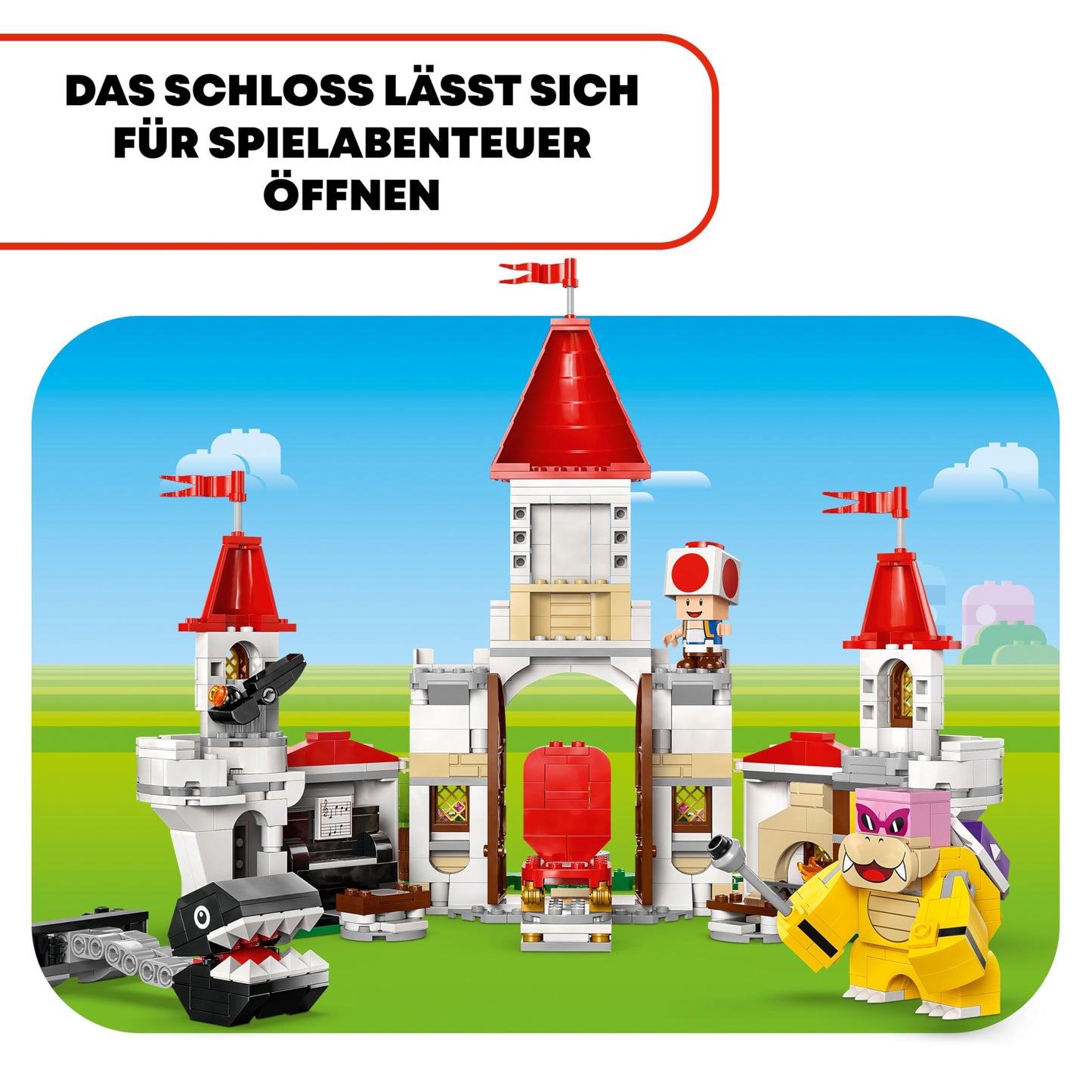 LEGO Super Mario Showdown with Roy at the Mushroom Palace, adventure playset with Nintendo characters, gift for girls, boys and gamers aged 7 and over 71435