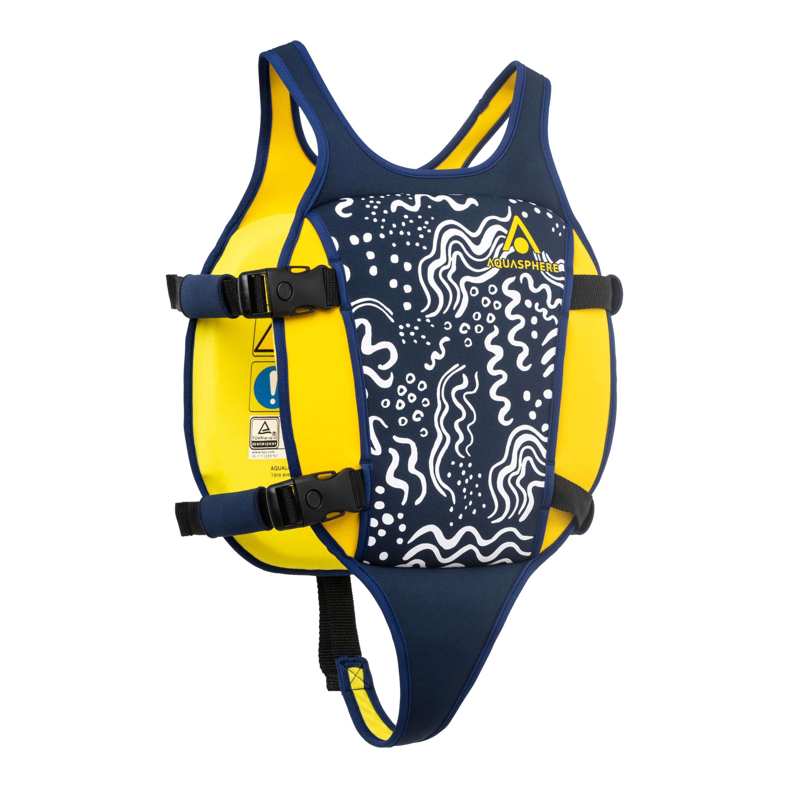 Aquasphere Life Jacket, Swimming Aid for Children, Neoprene Vest with Secure Grip on the Back, Buoyancy Vest for Children and Toddlers. - ST134EU0441M
