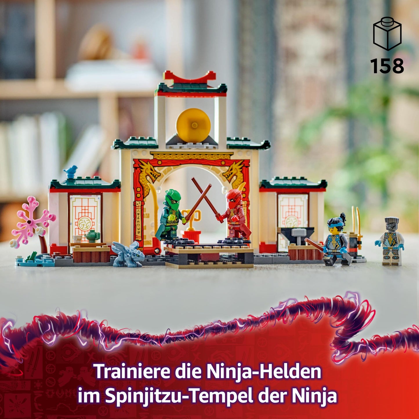 LEGO NINJAGO Spinjitzu Temple of the Ninja - Playset with 4 minifigures and 1 dragon figure - Building set - Christmas or birthday gift for boys and girls aged 4 and over 71831