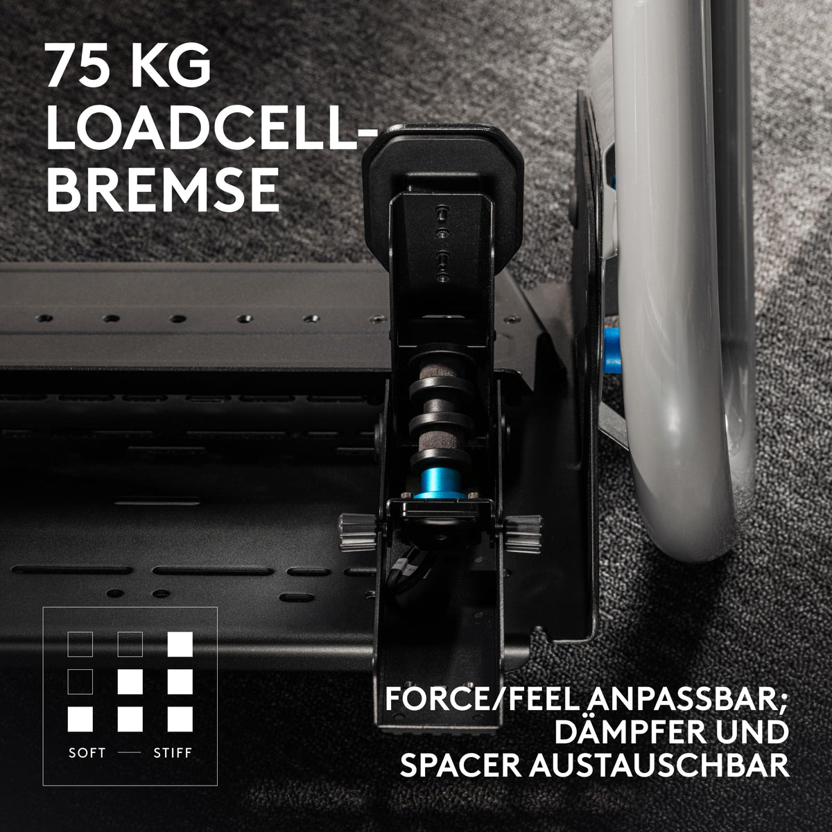 Logitech G RS Pedale – pedale sim-Racing cu frână cu celulă de încărcare de 75 kg - 941-000310