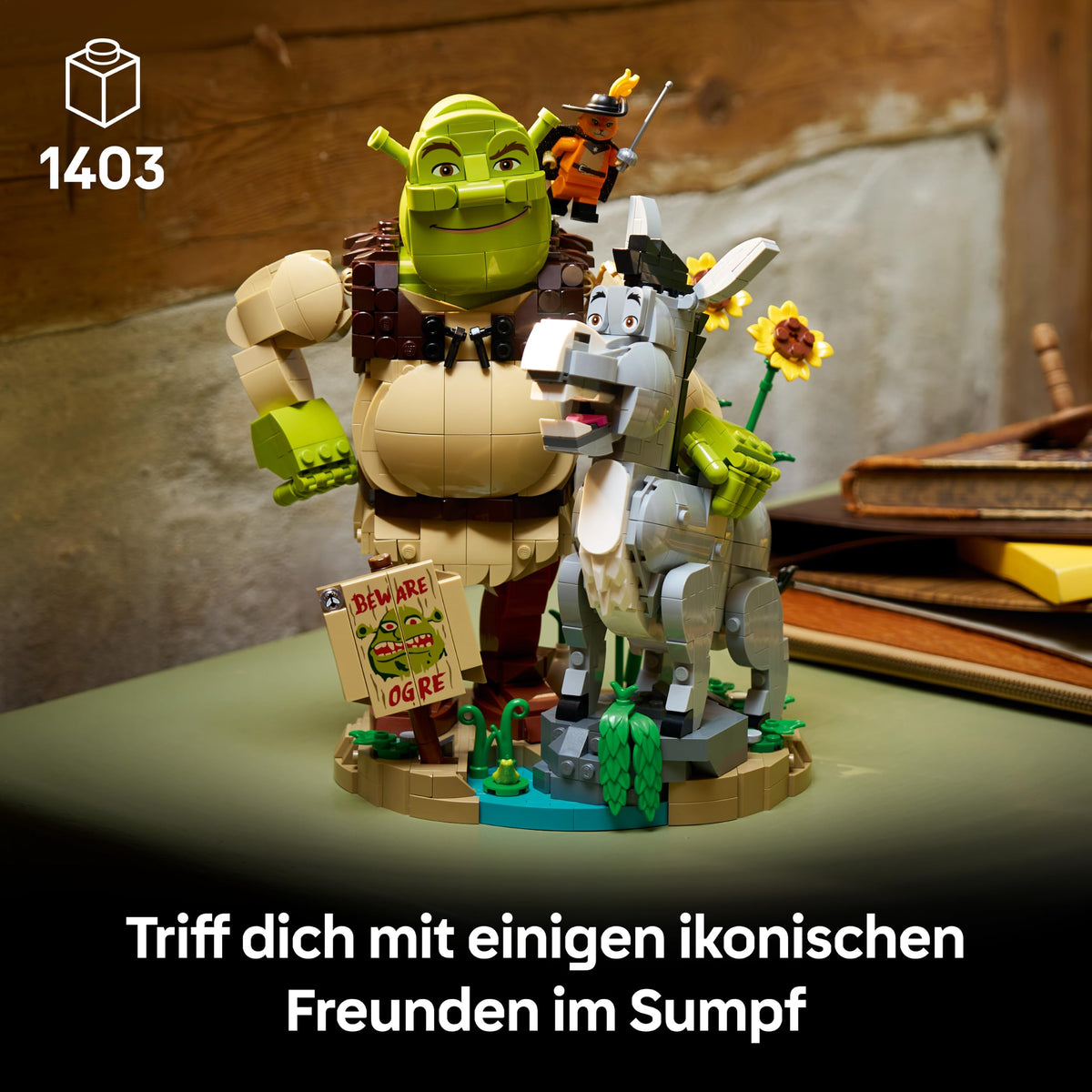 LEGO Shrek Shrek, Măgarul și Pisica cu Botine 72423