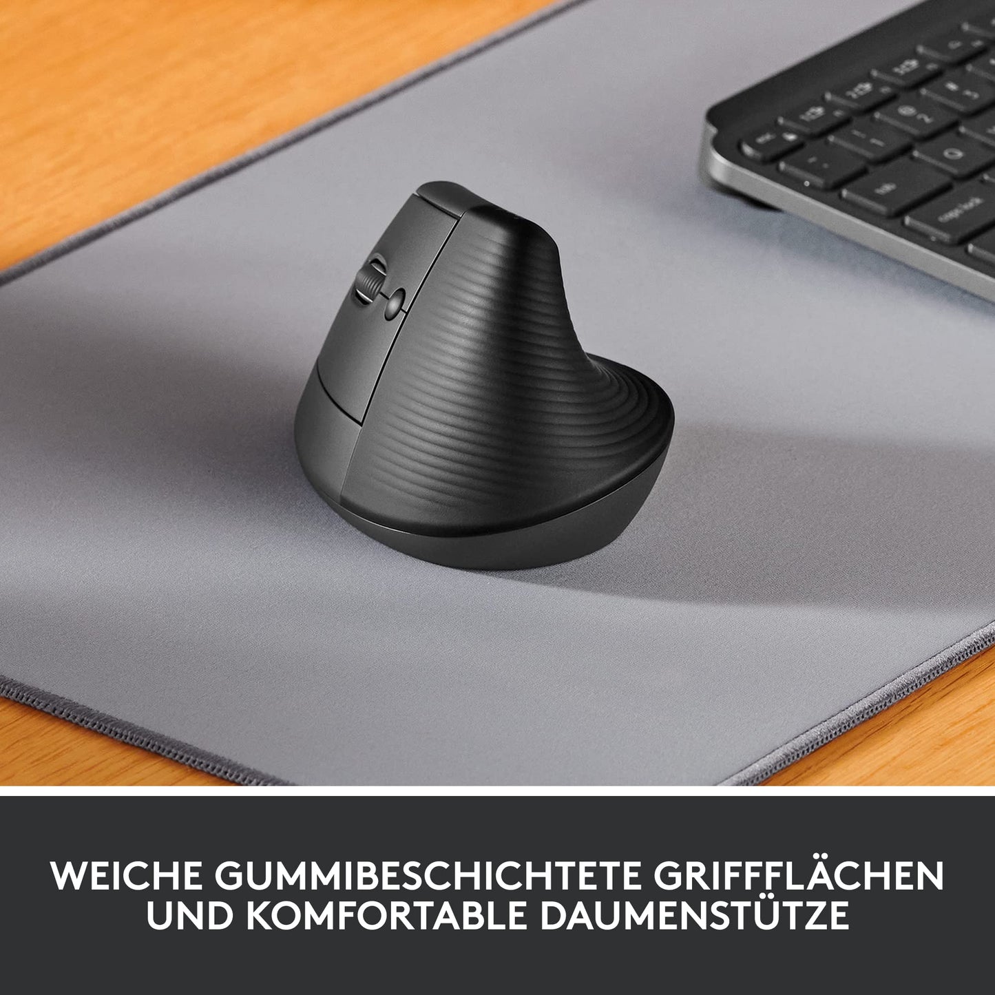 Logitech Wireless Ergonomical Mouse - Left Handed, Bluetooth, Gray, Left-handed - 910-006474