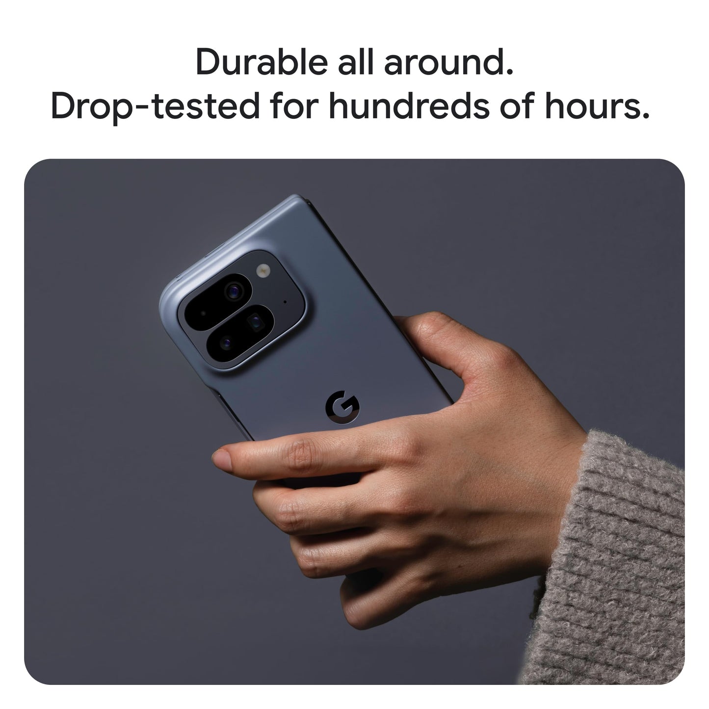 Case with Pixelsnap for Google Pixel 10 Pro Fold - Durable Protection - Stain-Resistant Silicone - Google Pixel Case - Obsidian (Made by Google) - GA09846-WW
