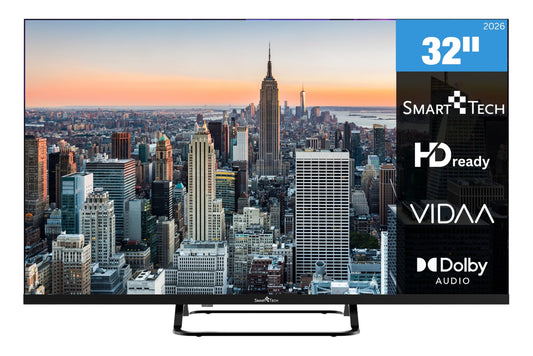 Smart Tech 32HV02V TV 32 inch Smart TV VIDAA - TV with HD resolution and triple tuner, LED TV (2026) - 32hv02v