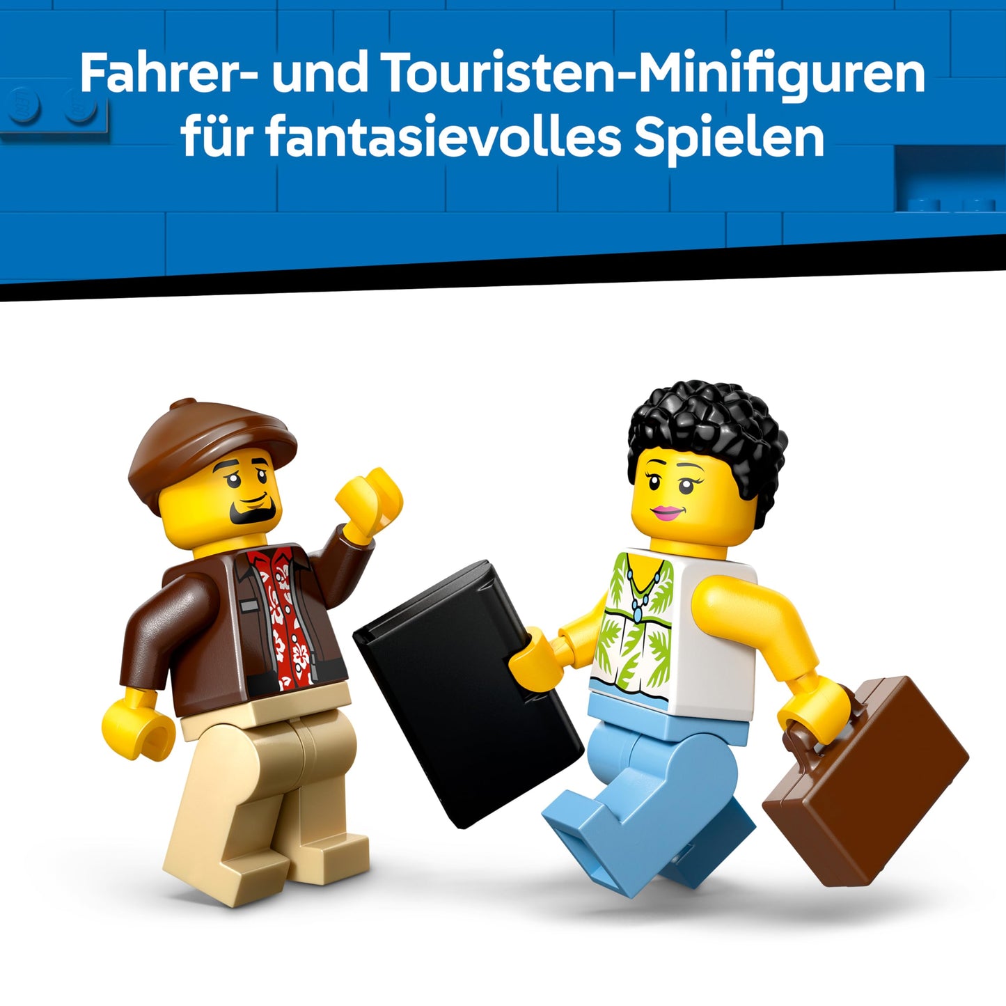 LEGO City Yellow Taxi - Toy Car - Model Building with 2 Minifigures, Removable Roof - Playset to Promote Fine Motor Skills - Birthday Gift for Boys Ages 5 and Up - 60487