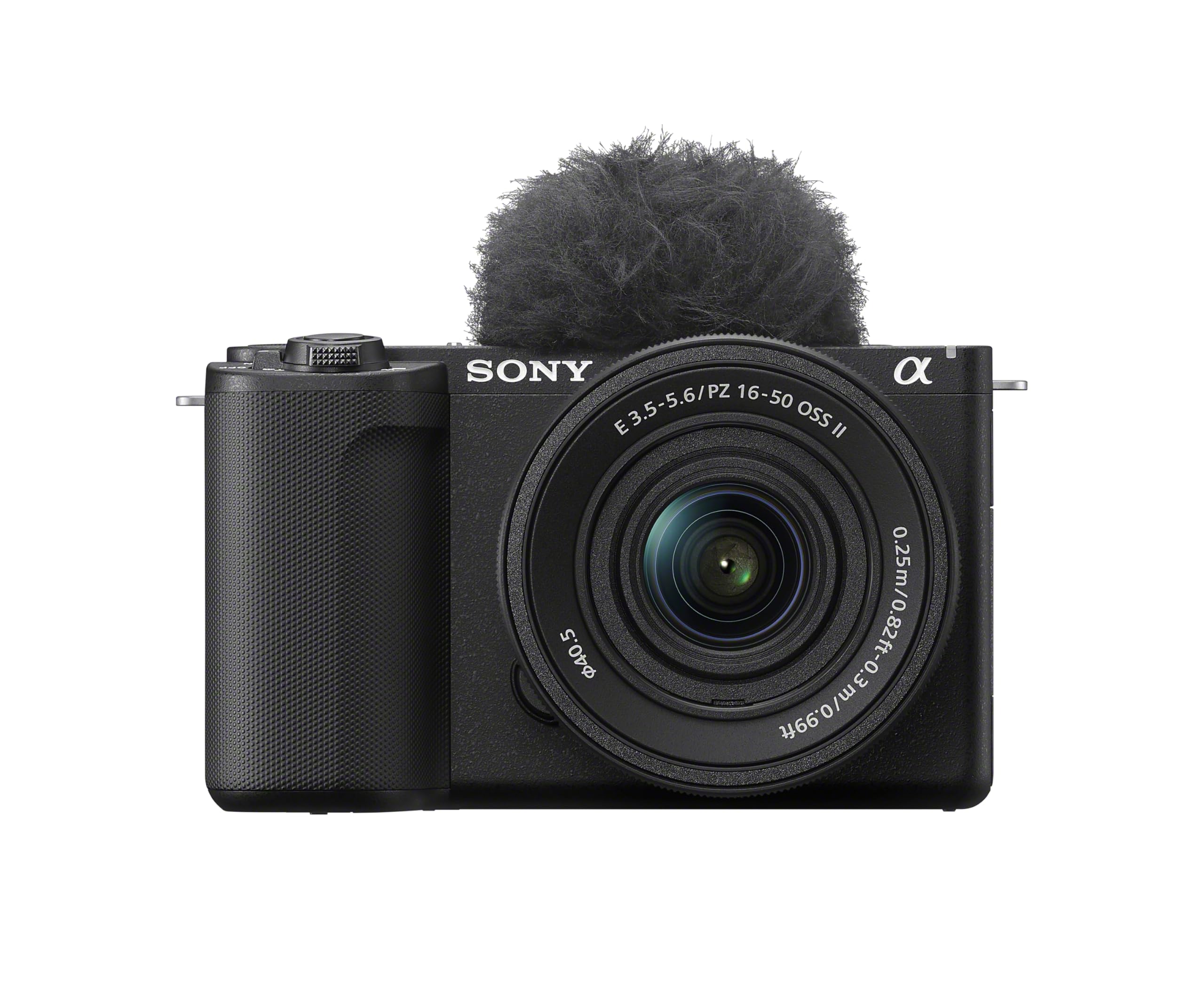 Sony Alpha ZV-E10 II Mirrorless APS-C video camera with 16-50 mm f/3.5-5.6 (4K60p video, 4:2:2 10-bit recording, 26 MP, digital stabilization, real-time auto-eye focus) - ZVE10M2KB.CEC