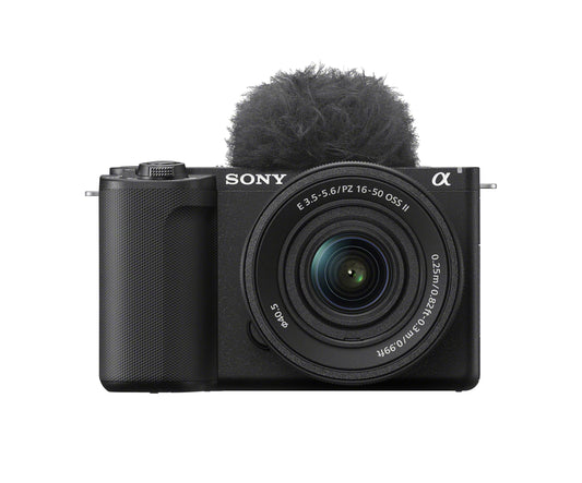 Sony Alpha ZV-E10 II Mirrorless APS-C video camera with 16-50 mm f/3.5-5.6 (4K60p video, 4:2:2 10-bit recording, 26 MP, digital stabilization, real-time auto-eye focus) - ZVE10M2KB.CEC