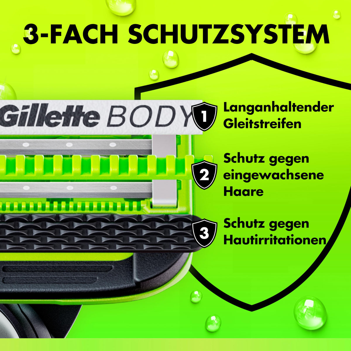 Rasierer Gillette Labs pentru corp și zona intimă, negru - 8006530106665
