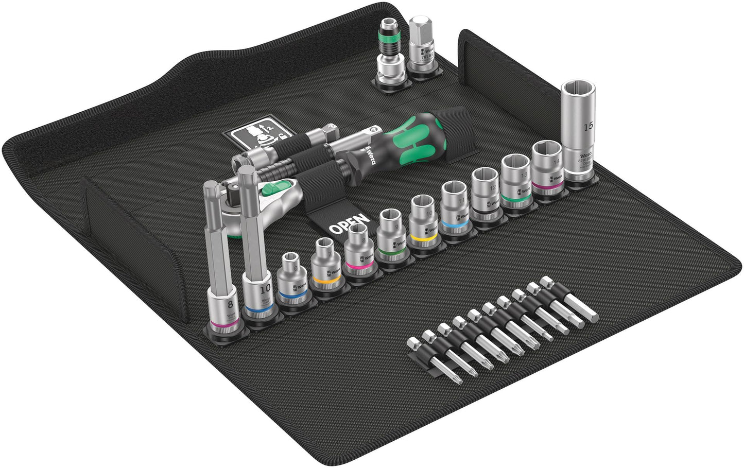 Wera 05004175001 Bicycle Set 7, 3/8" ratchet set, 27 pieces