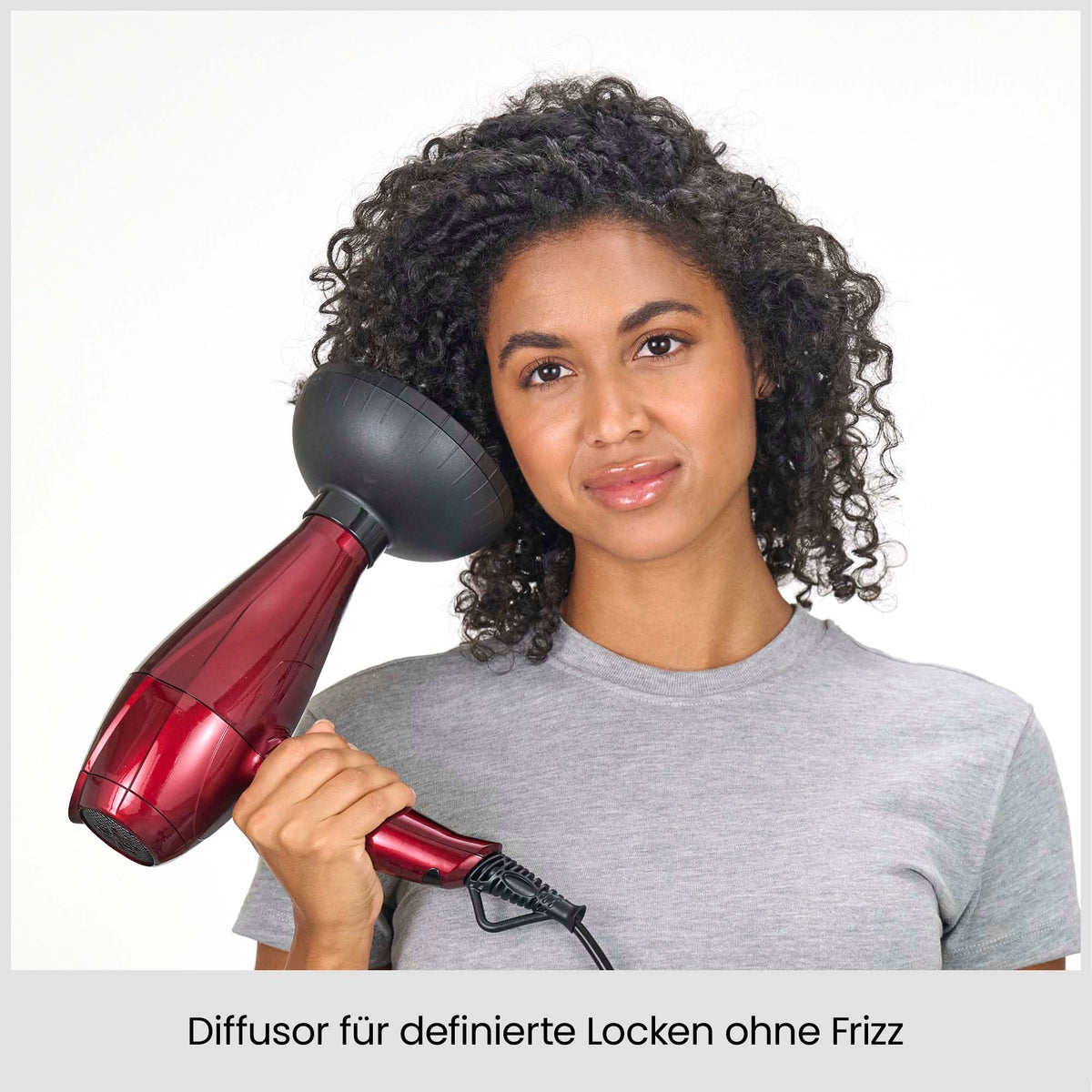 BaByliss Pro Digital Uscător de păr cu difuzor – 2200W Uscător profesional ultra-rapid cu tehnologie ionică, Fabricat în Italia, 3 trepte de căldură și 4 setări de flux de aer cu buton turbo, Roșu, 6001DE