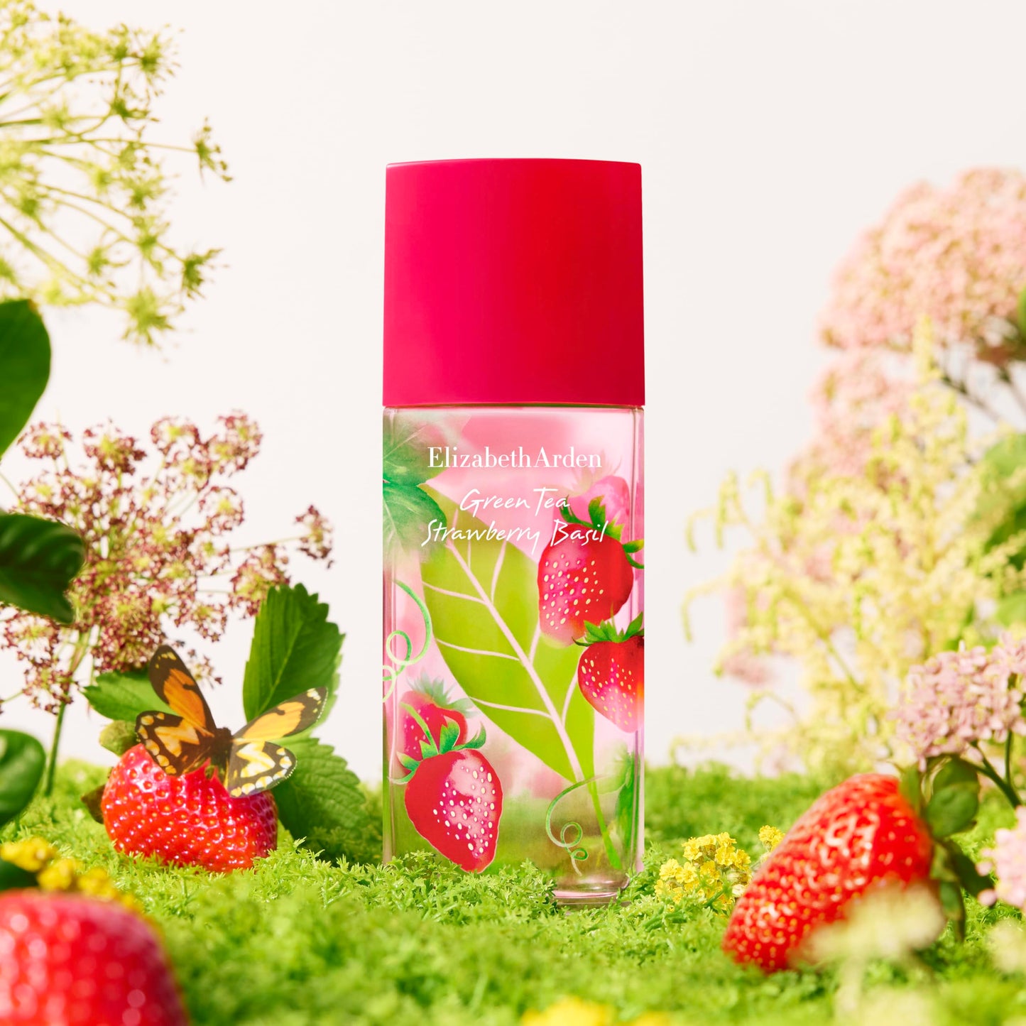 Elizabeth Arden - Green Tea Strawberry Basil Eau de Toilette, Fresh Fruity Women's Perfume with Green Tea, Strawberry and Basil, Light, Invigorating Fragrance for Women with Long-Lasting Freshness, 100ml - A0139580