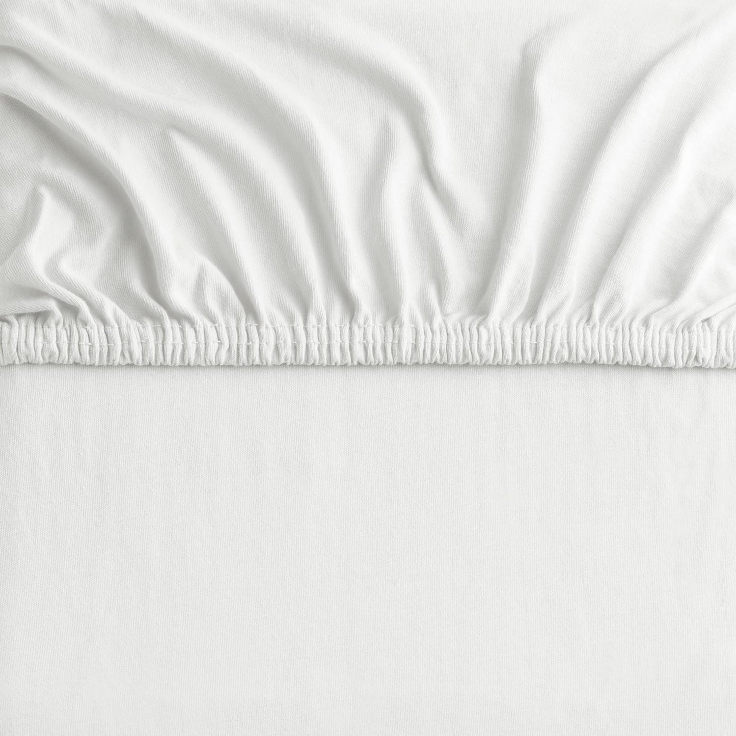DecoKing fitted sheets 220-240x220+30 100% combed cotton white fitted sheets jersey box spring bed amber - Amber