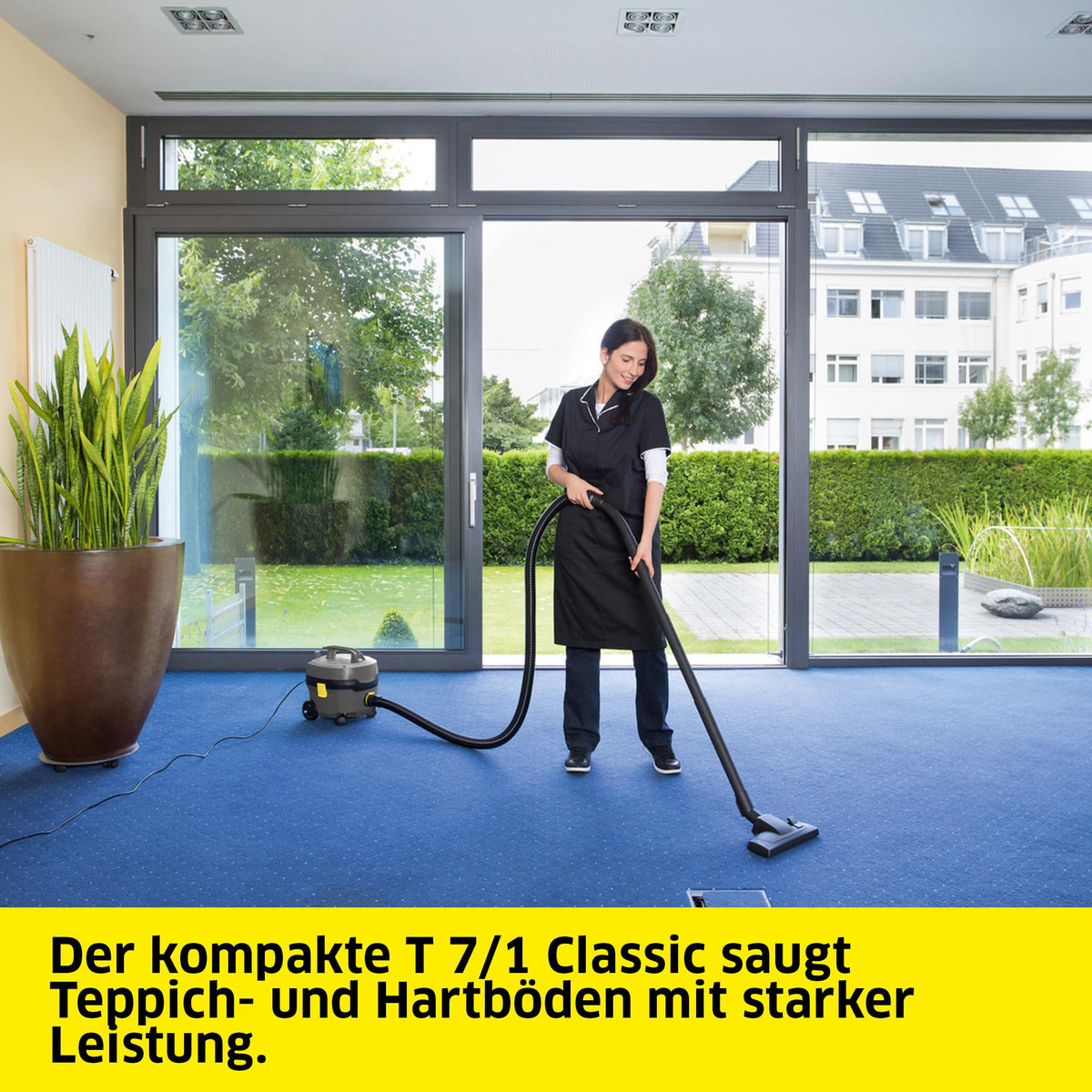 KÄRCHER Professional Dry Vacuum Cleaner T 7/1 Classic, Rated Power: 850 Watts - 1.527-223.0