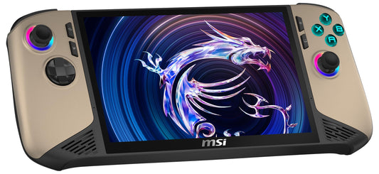 MSI Claw 8 AI+ Gaming Handheld, 8-inch FHD+ 120 Hz display, Intel Core Ultra 7 processor 258V, 32 GB RAM, 1 TB SSD, Intel Arc graphics, Windows 11 Home, Black/Sandstorm, A2VM-015 - 001T52-015