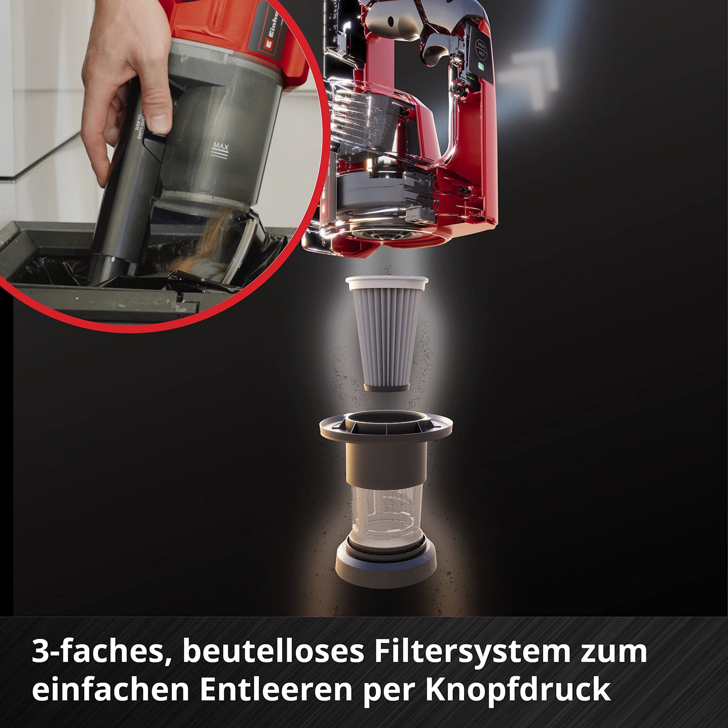 Einhell cordless stick vacuum cleaner TE-SV 18 Li-Solo Power - 2347180