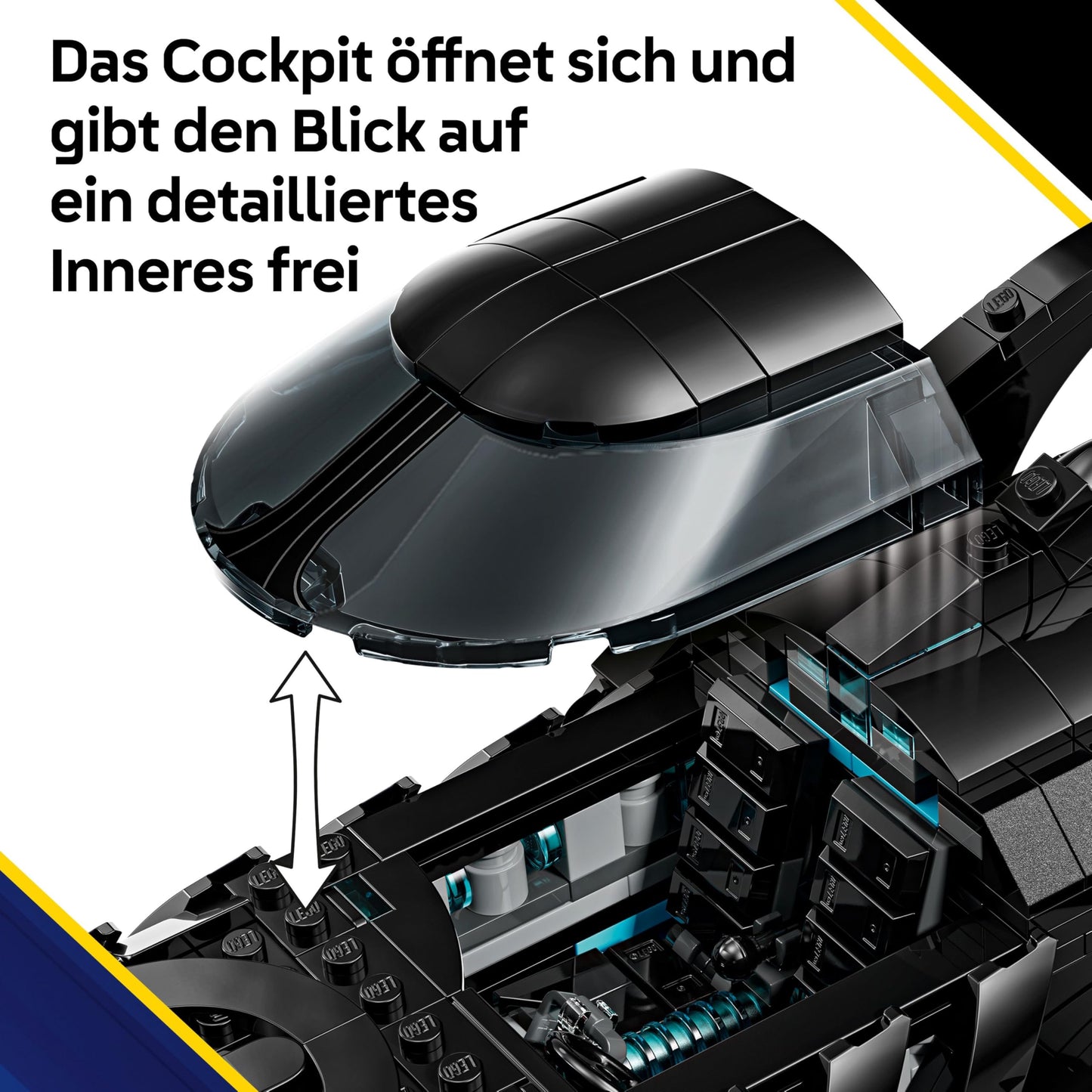 LEGO DC Batman Forever Batmobile - superhero vehicle with minifigure - with opening cockpit and detailed interior - gift for boys aged 12 and over, teenagers and adult fans - 76304