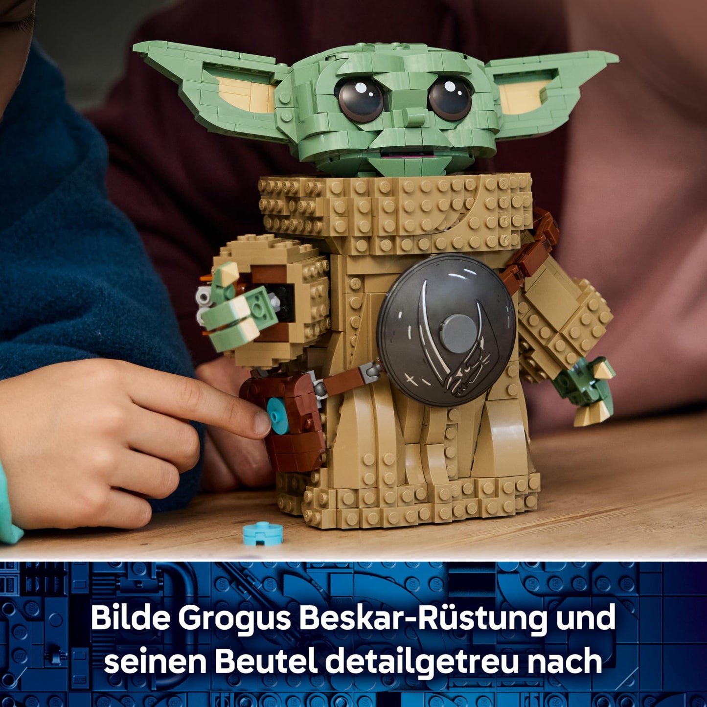 LEGO Star Wars 75446 Grogu (Apprentice of the Mandalorian) - toy figure model construction with Beskar armor as a DIY decoration - gift for boys and girls aged 10 and over as well as film fans