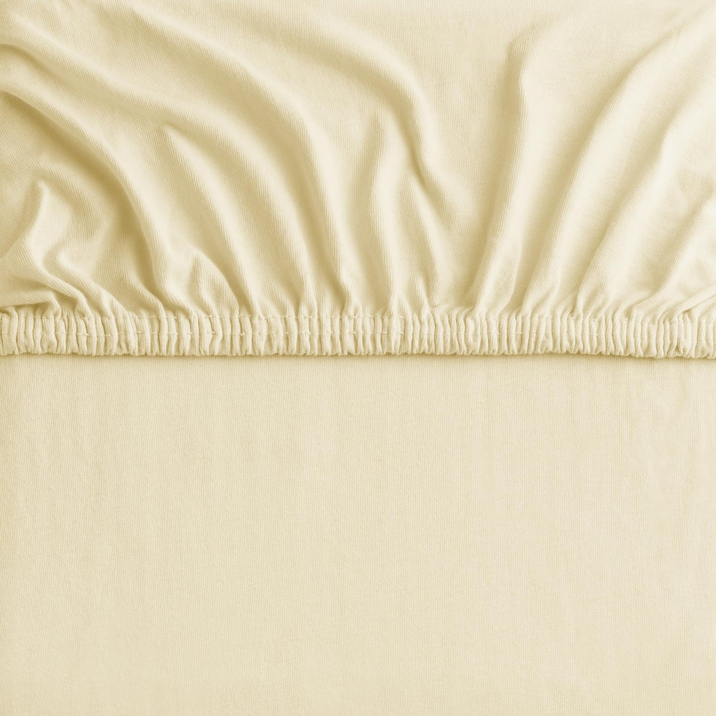 DecoKing fitted sheet 200x220 220x240 cm 100% combed cotton cream fitted sheets jersey box spring bed Amber 200 x 220 220 x 240