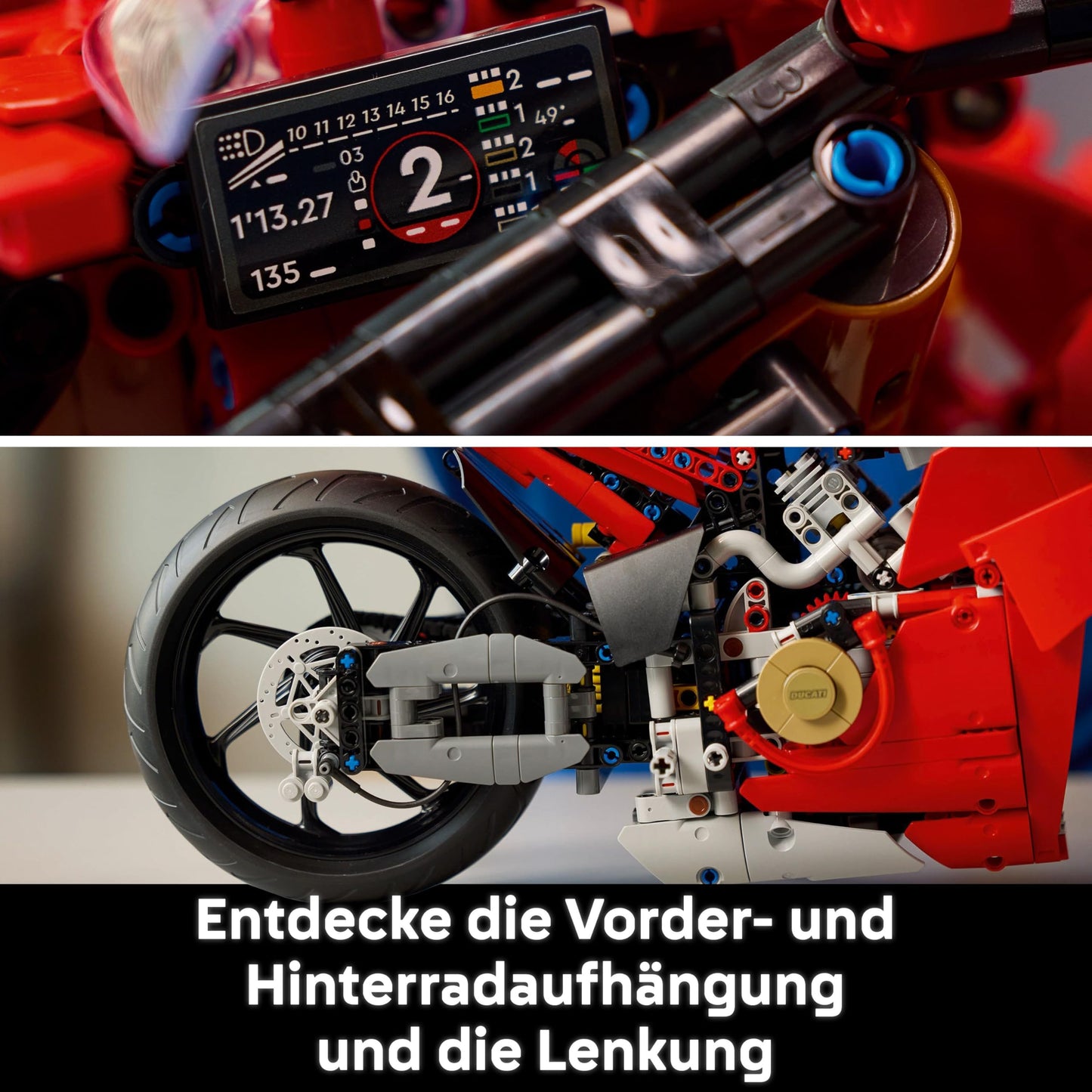 LEGO Technic Ducati Panigale V4 S Motorcycle, Buildable Motorcycle Model, Building Sets for Adults, Men and Women, Ages 18+, Gift Idea for Fans of Ducati and Motorcycles 42202