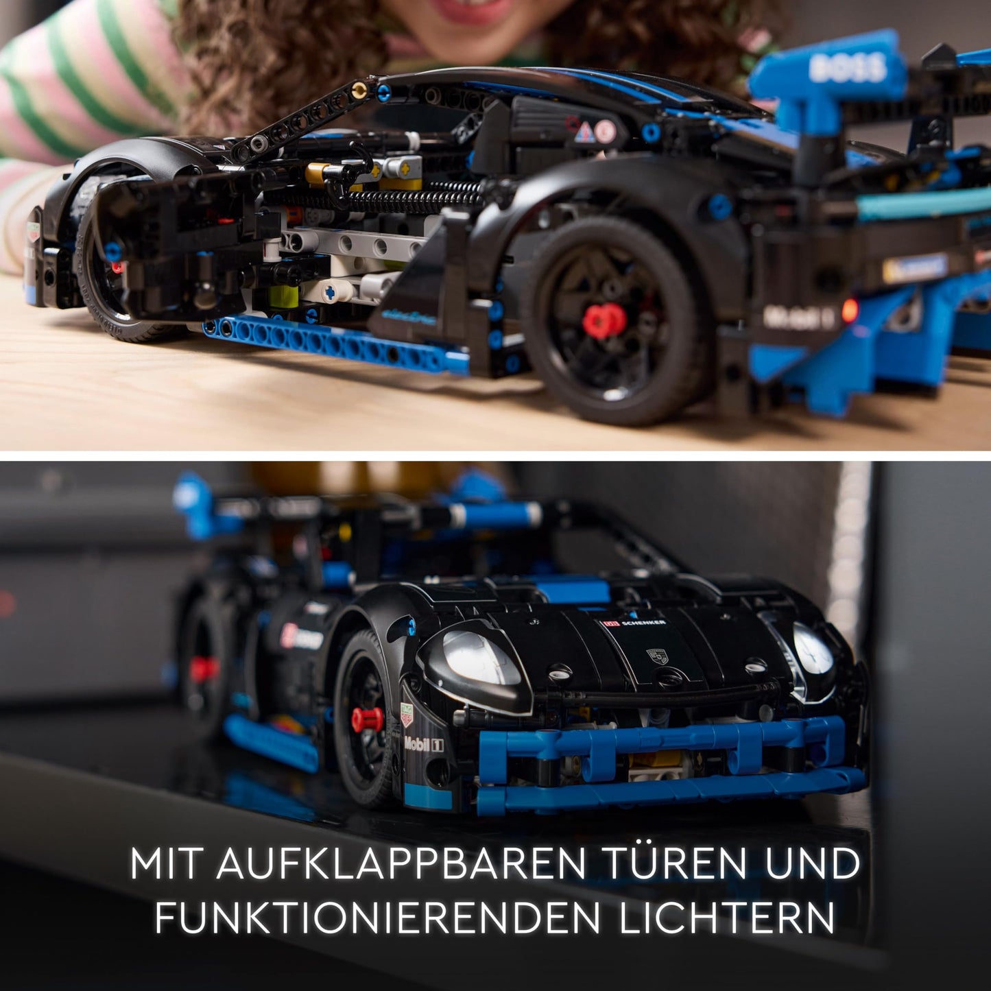 LEGO Technic Porsche GT4 e-Performance racing car, remote-controlled speedster, interactive model car, gift for children, building toy for ages 10 and up 42176