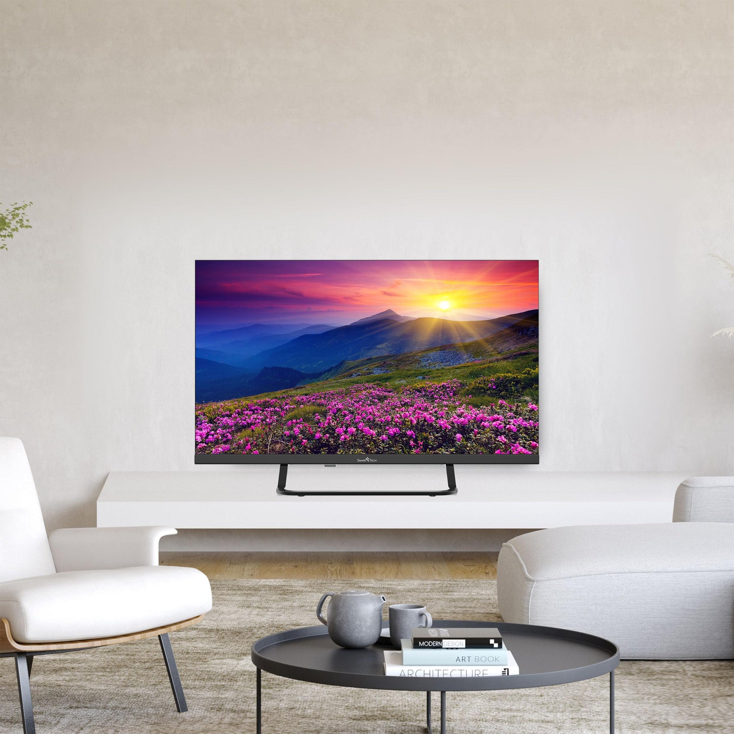 Smart Tech TV LED HD 24' (60 cm) 24HV02V VIDAA 3xHDMI 2xUSB Hotel Mode, Netflix, YouTube, Video, Disney+ - 24hv02v