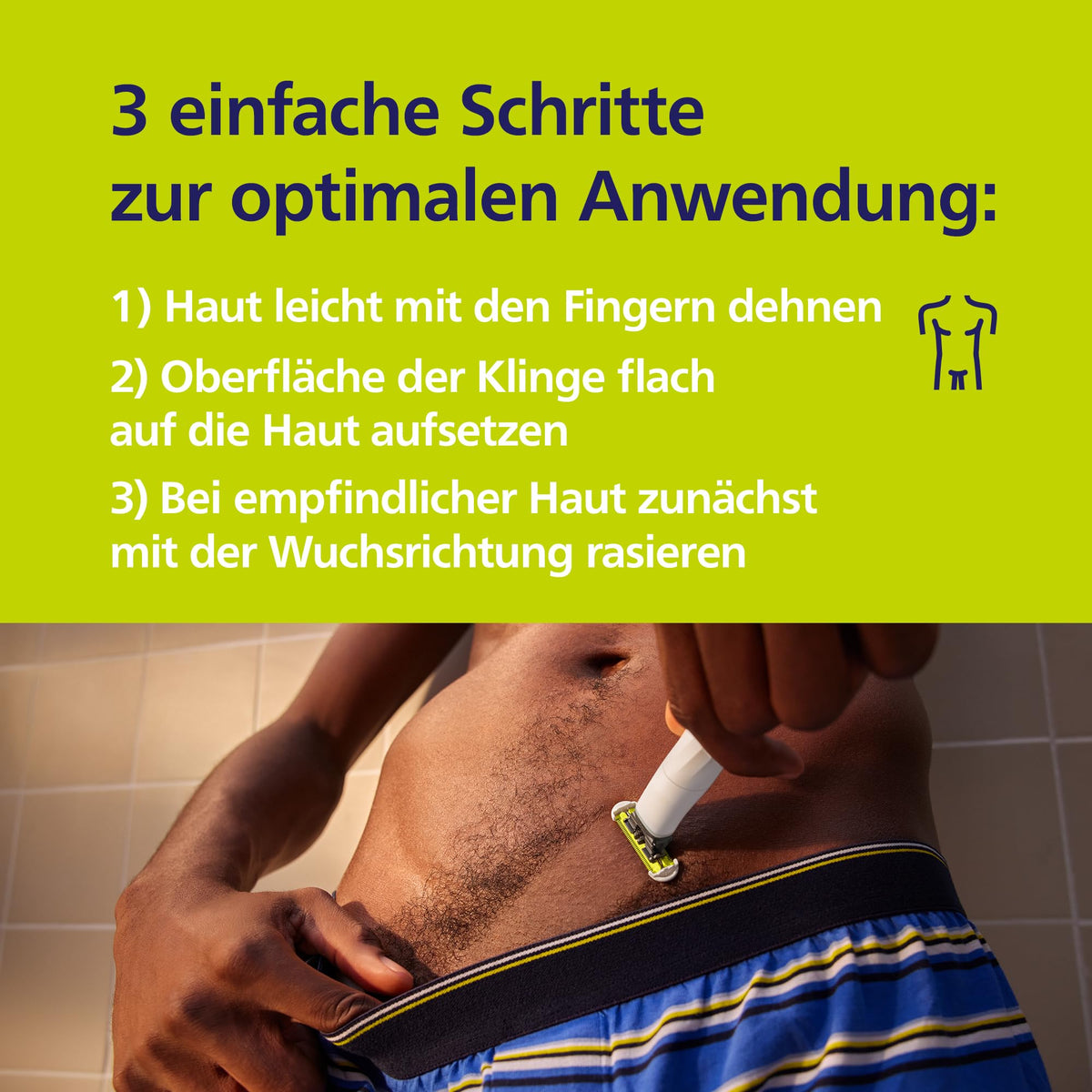 Philips OneBlade Intimate, shaving and trimming with extra skin protection for the intimate area (new and improved) model QP1930/30