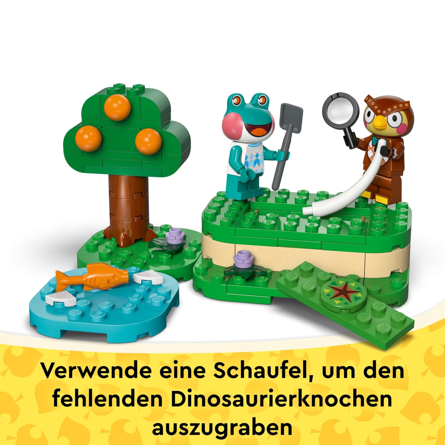 LEGO Animal Crossing - Eugen's Museum Collection - Interactive playset with Eugen & Liliane minifigures, dinosaur fossils & accessories - Gamer gift for girls and boys aged 7 and up - 77056