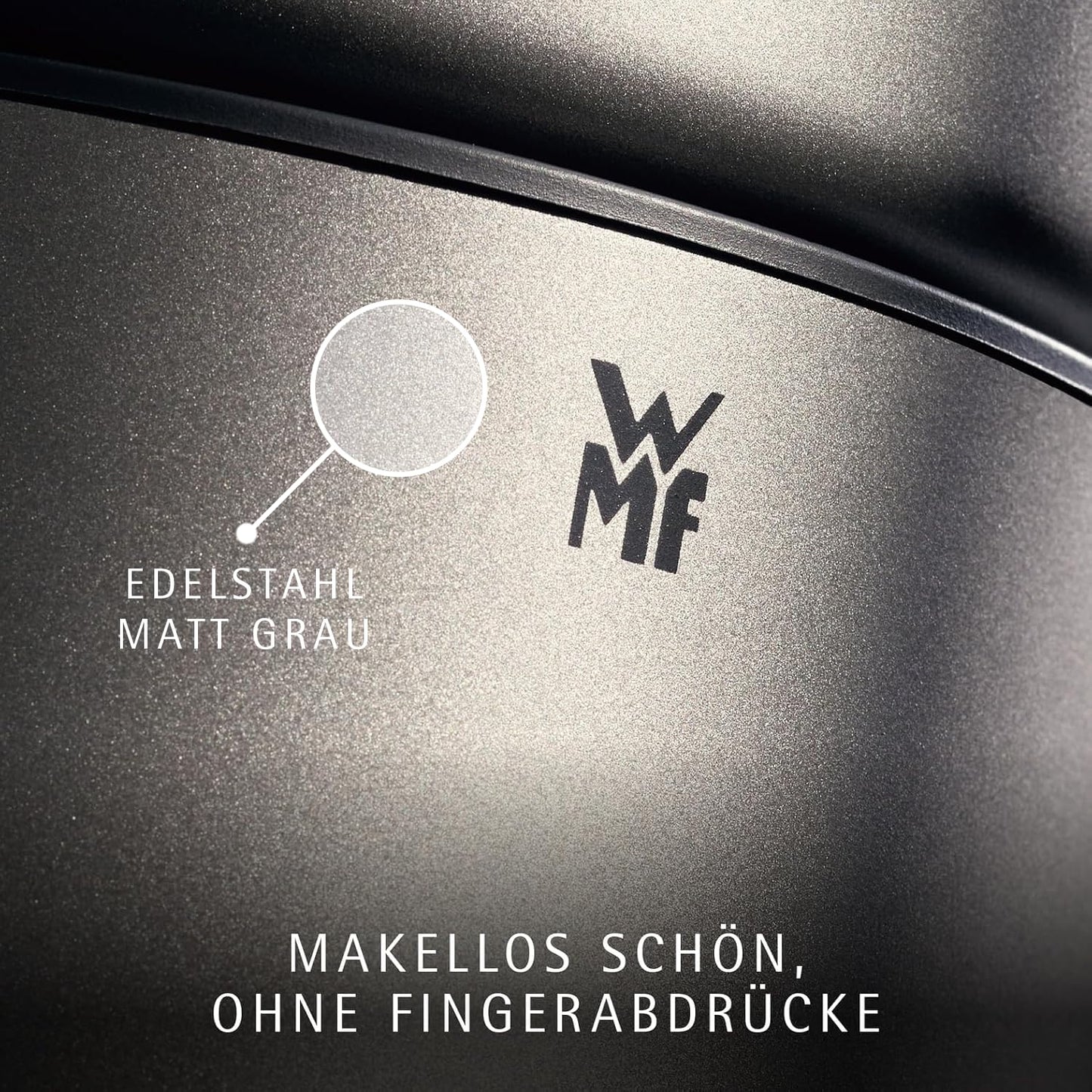 WMF Lono Silk stainless steel kettle 1.6 L, wireless electric kettle 2400 W with limescale filter, 360° base, anti-fingerprint effect, one-hand lid & external water level indicator - 413130041