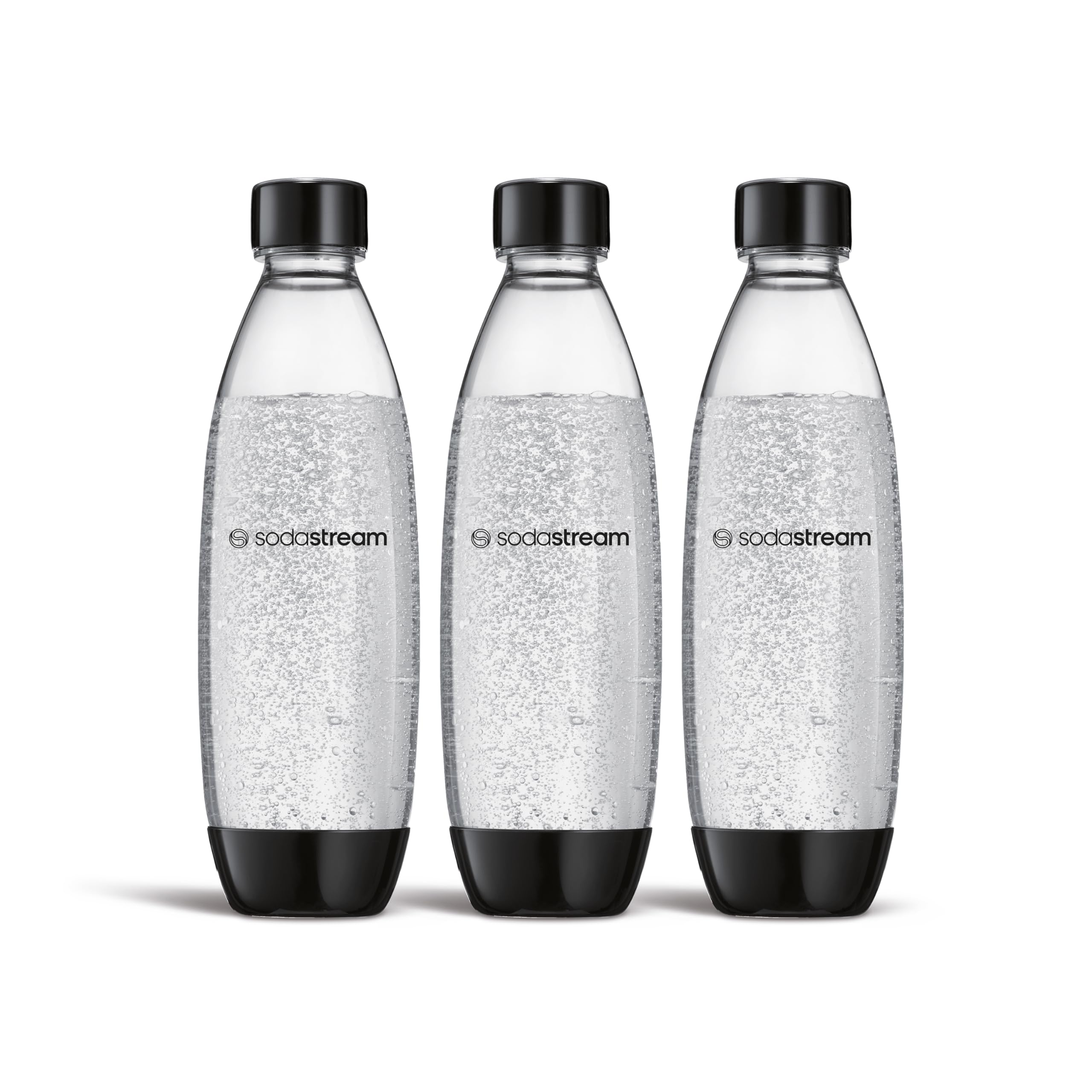 sodastream Recipient din plastic FUSE fără BPA de 0,8L, negru | Compatibil cu DUO, E-DUO, Terra și multe altele. | Pachet de 3 - 1742321490