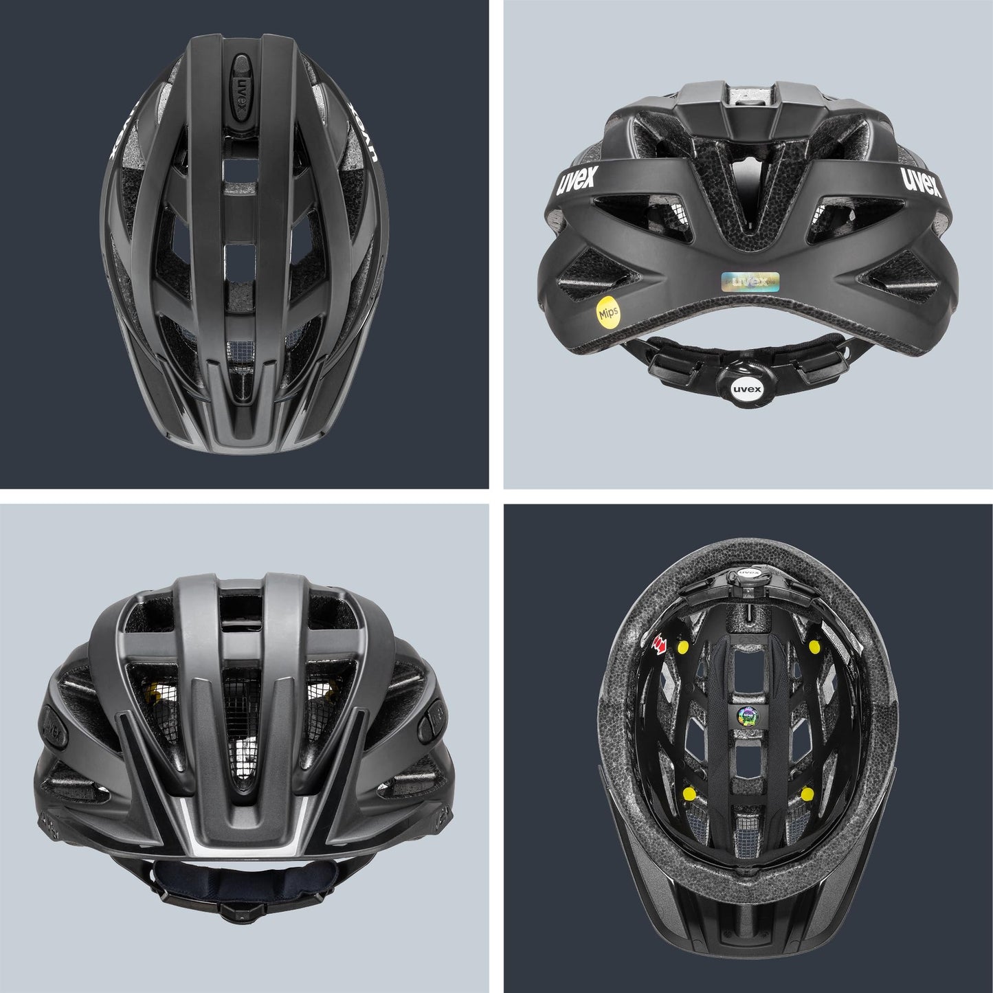 uvex i-vo cc MIPS bicycle helmet, All Black matt, 52-57 cm - S413613