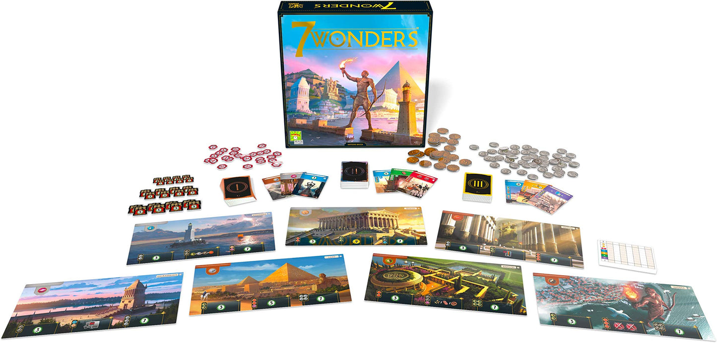Asmodee | UNbox Now | Repos Production | 7 Wonders | Basic game | Connoisseur Game of the Year 2011 | Strategy game | 3-7 players | From 10+ years | 30+ minutes | German - RPOD0022