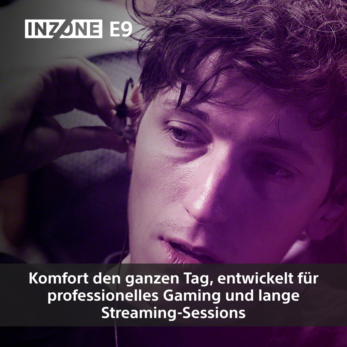 Sony INZONE E9 In-Ear Gaming Headphones - developed with Fnatic, sound isolation, adjustable EQ, USB-C audio box, PC streaming - White - IERG900W.CE7