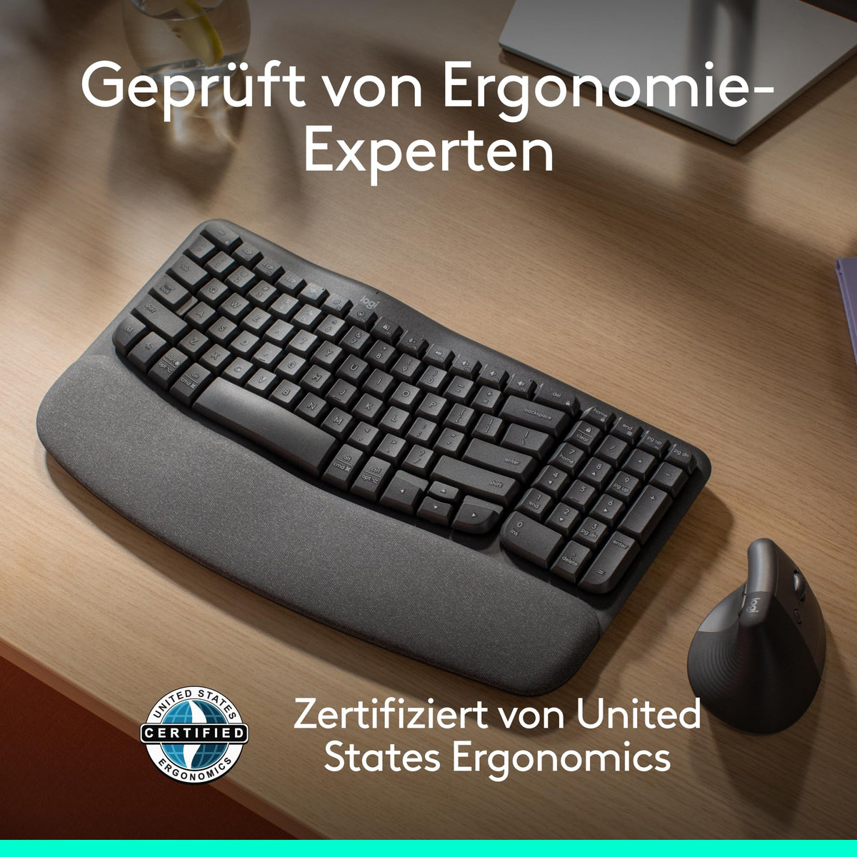 Logitech Wave Keys wireless ergonomic keyboard - 920-012283