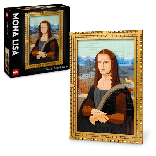 LEGO Art Mona Lisa Adult Set Leonardo da Vinci Painting Hanging Creative Activity for Men Women Gift for Art Lovers Italian Renaissance Art 31213