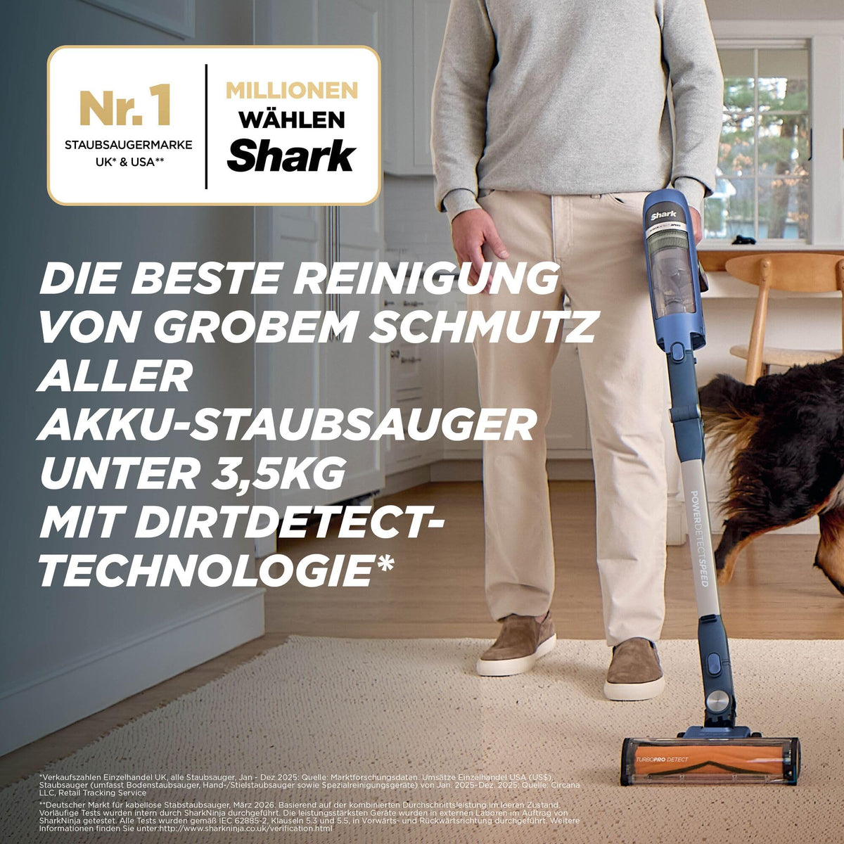 Aspirator fără fir Shark PowerDetect Speed, Reverse Clean, IA1241EU