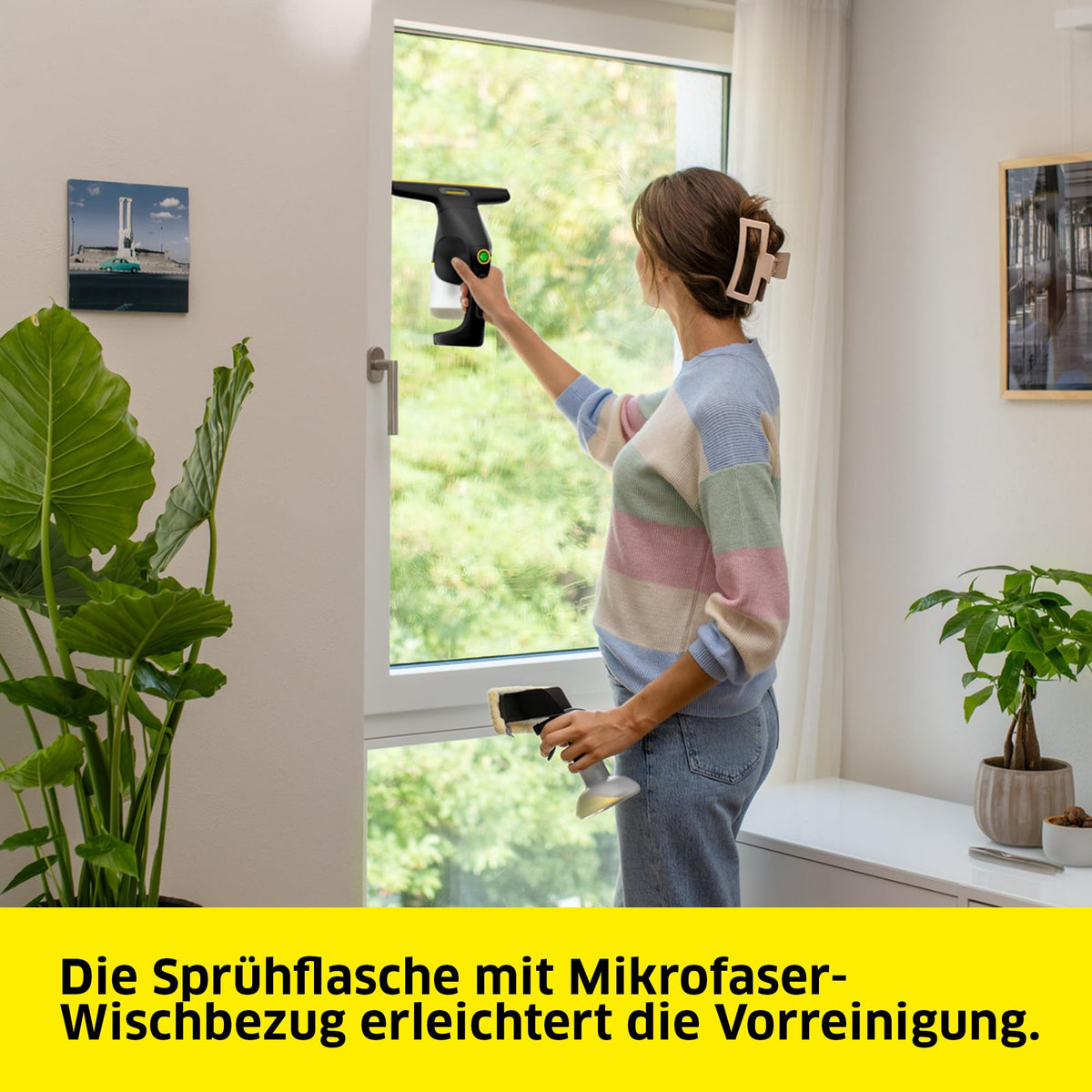 KÄRCHER Battery Window Vacuum WV Compact Care Extra+ Black - 1.633-720.0