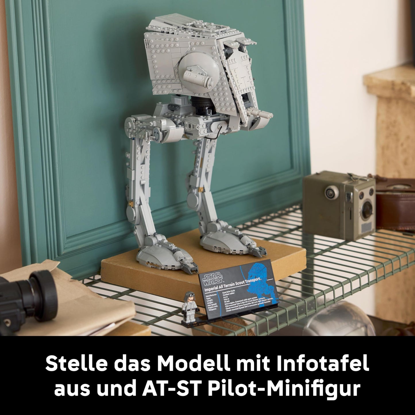 LEGO Star Wars AT-ST Battle Runner - Building Set for Adults - UCS Display Model with Minifigure & Information Board - Collectible & Gift for Fans - 75417