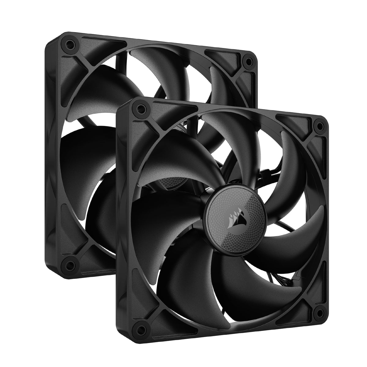 CORSAIR iCUE LINK RX140 ventilatoare PWM de 140 mm cu hub de sistem iCUE LINK - lagăr cu cuplaj magnetic - pachet dublu - negru - CO-9051012-WW