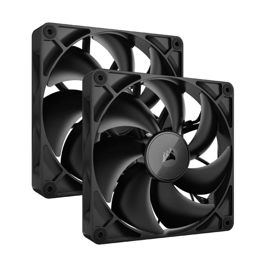 CORSAIR iCUE LINK RX140 ventilatoare PWM de 140 mm cu hub de sistem iCUE LINK - lagăr cu cuplaj magnetic - pachet dublu - negru - CO-9051012-WW