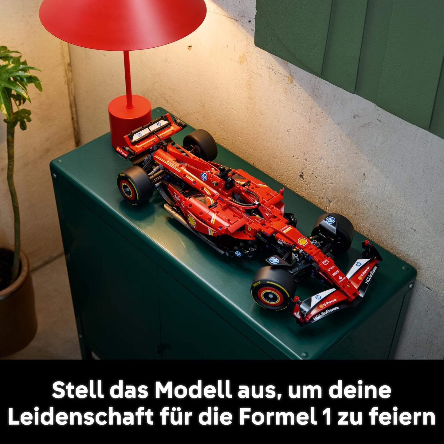 LEGO Technic Ferrari SF-24 F1 racing car - model car for adults - Formula 1 set to collect - V6 engine, gearbox, steering and DRS in 1:8 scale - gift for motorsport and racing car fans - 42207