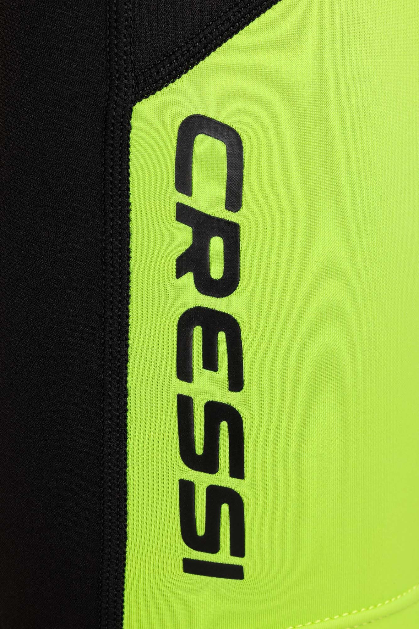 Cressi Shorty 2mm children's wetsuit - children's swimming suit with UV, cold protection, jellyfish protection - swimming suit for girls and boys - black/lime - 5/6 years - XDG003304