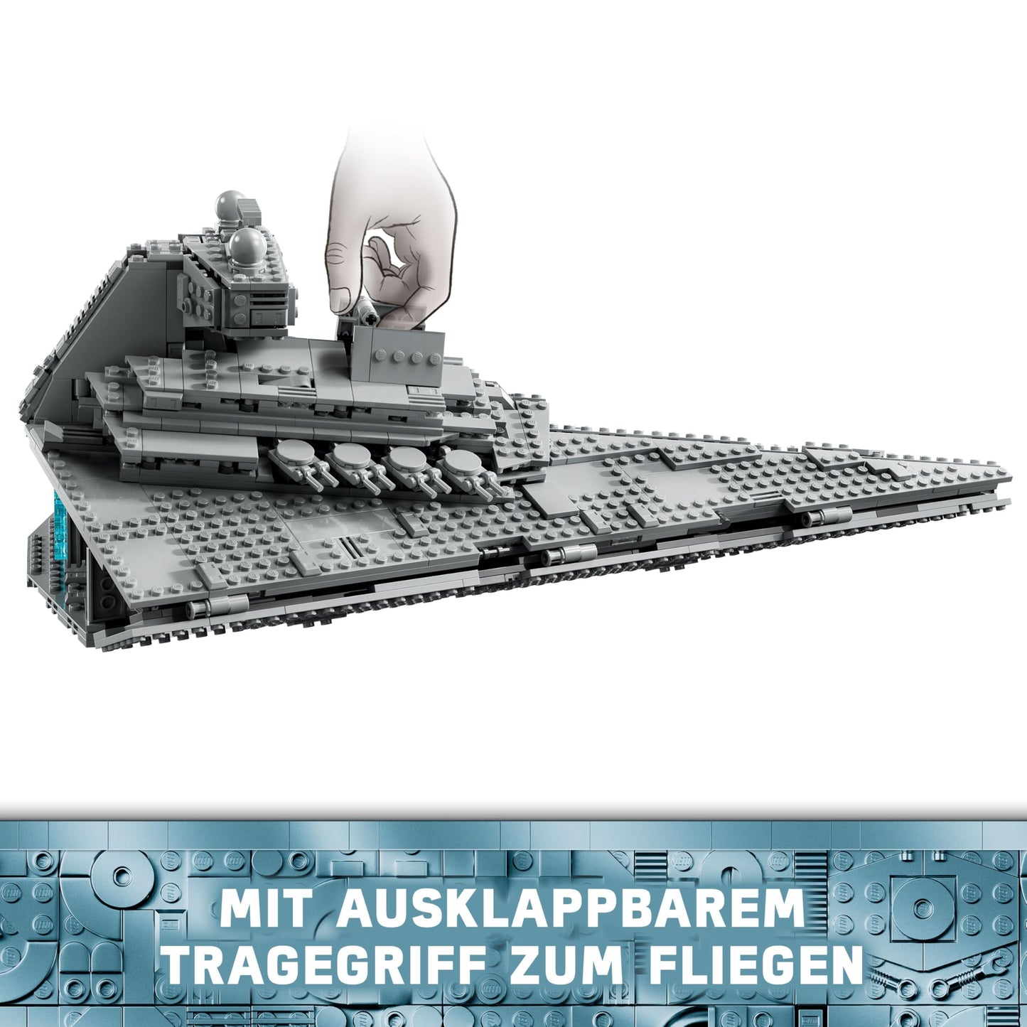 LEGO Star Wars 75394 Imperial Star Destroyer - spaceship toy with detailed interior and 7 minifigures - birthday gift for boys aged 10 and over and adult fans