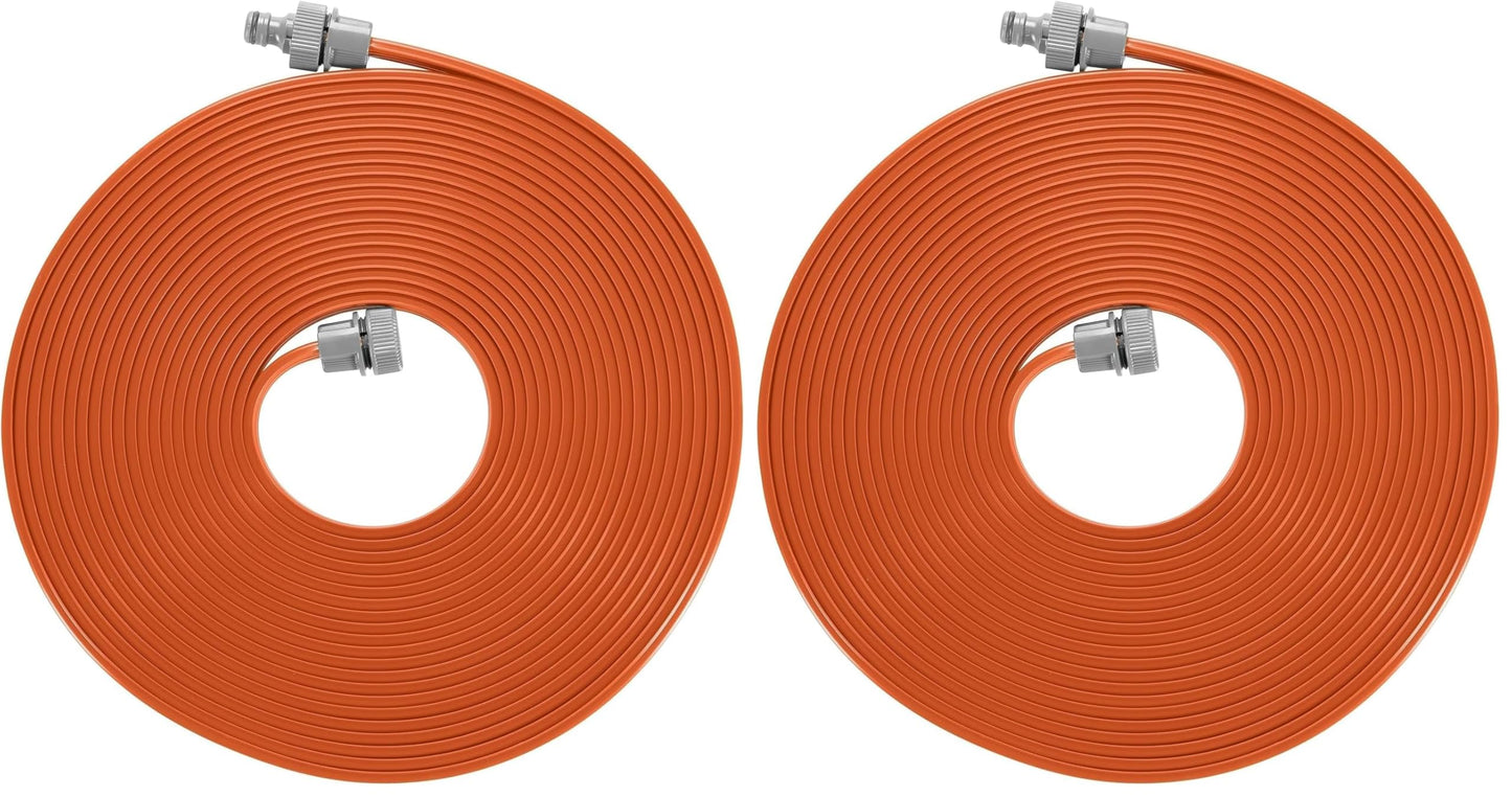 Gardena hose sprinkler: spray sprinkler for narrow beds and zones, plant-friendly fine spray mist, suitable for many connections, length adjustment possible, 15m, orange (996-20), standard - 0996-20