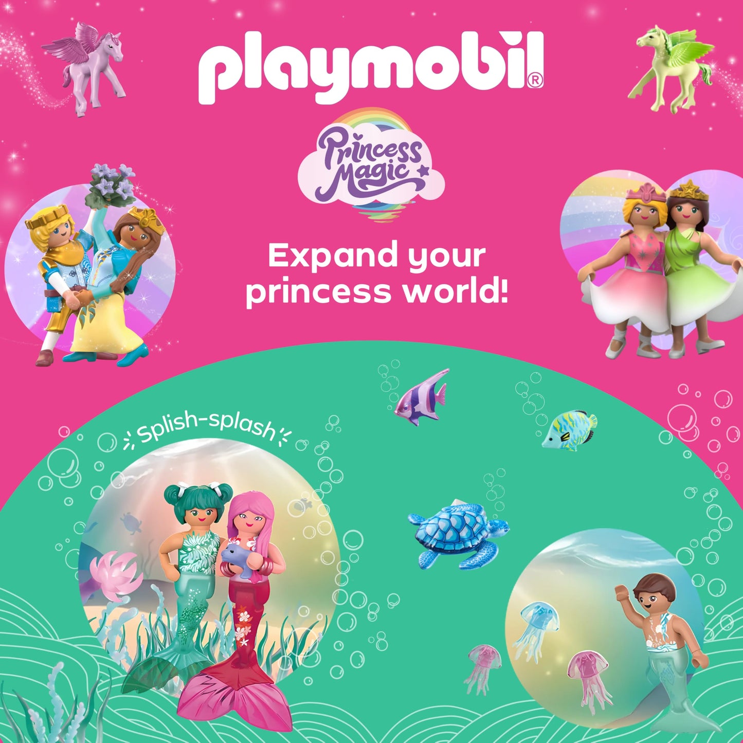 PLAYMOBIL | Princess Magic | Carriage ride with princess and prince | Princess toy | Fairytale toys for children aged 4 and up | 71846