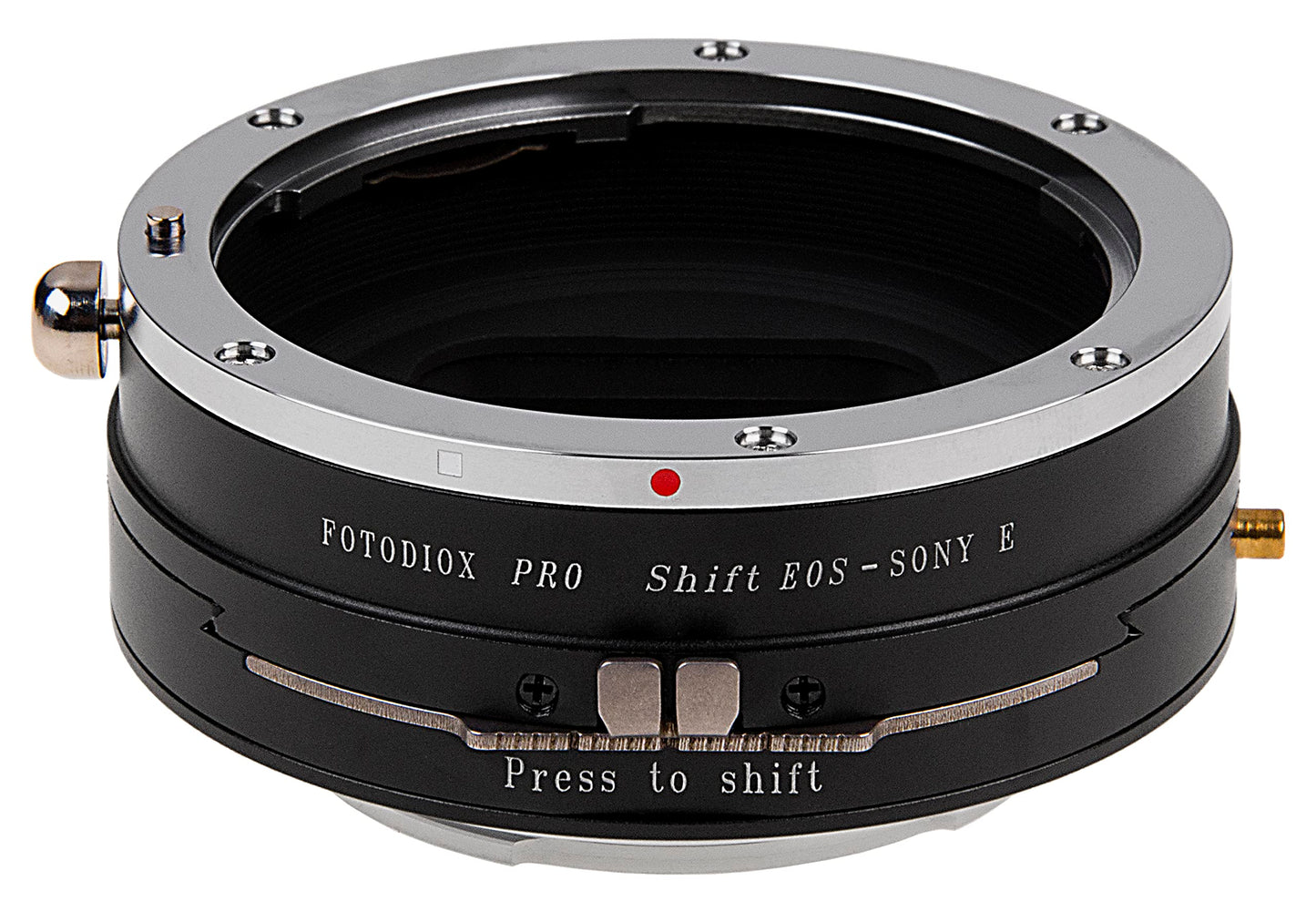Fotodiox Pro Shift Lens Mount Adapter Compatible with Canon EOS EF and EF-S Lenses on Sony E-Mount Cameras - EOS-SnyE-Pro-Shift