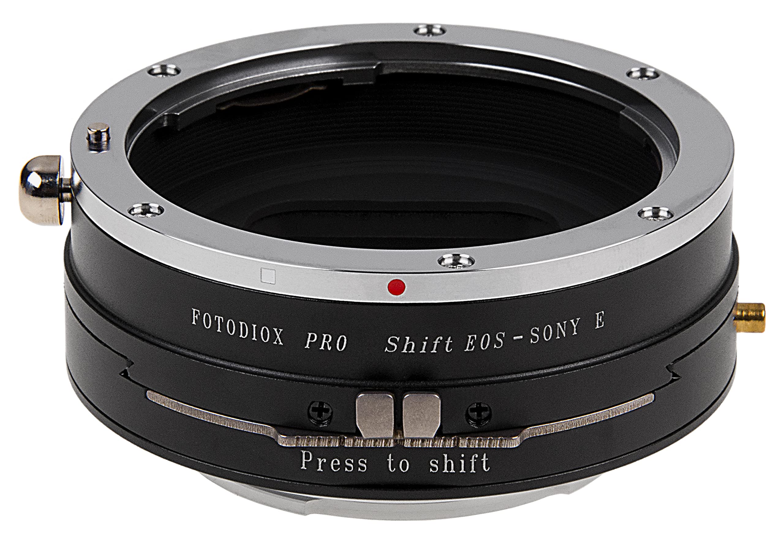 Fotodiox Pro Shift Lens Mount Adapter Compatible with Canon EOS EF and EF-S Lenses on Sony E-Mount Cameras - EOS-SnyE-Pro-Shift